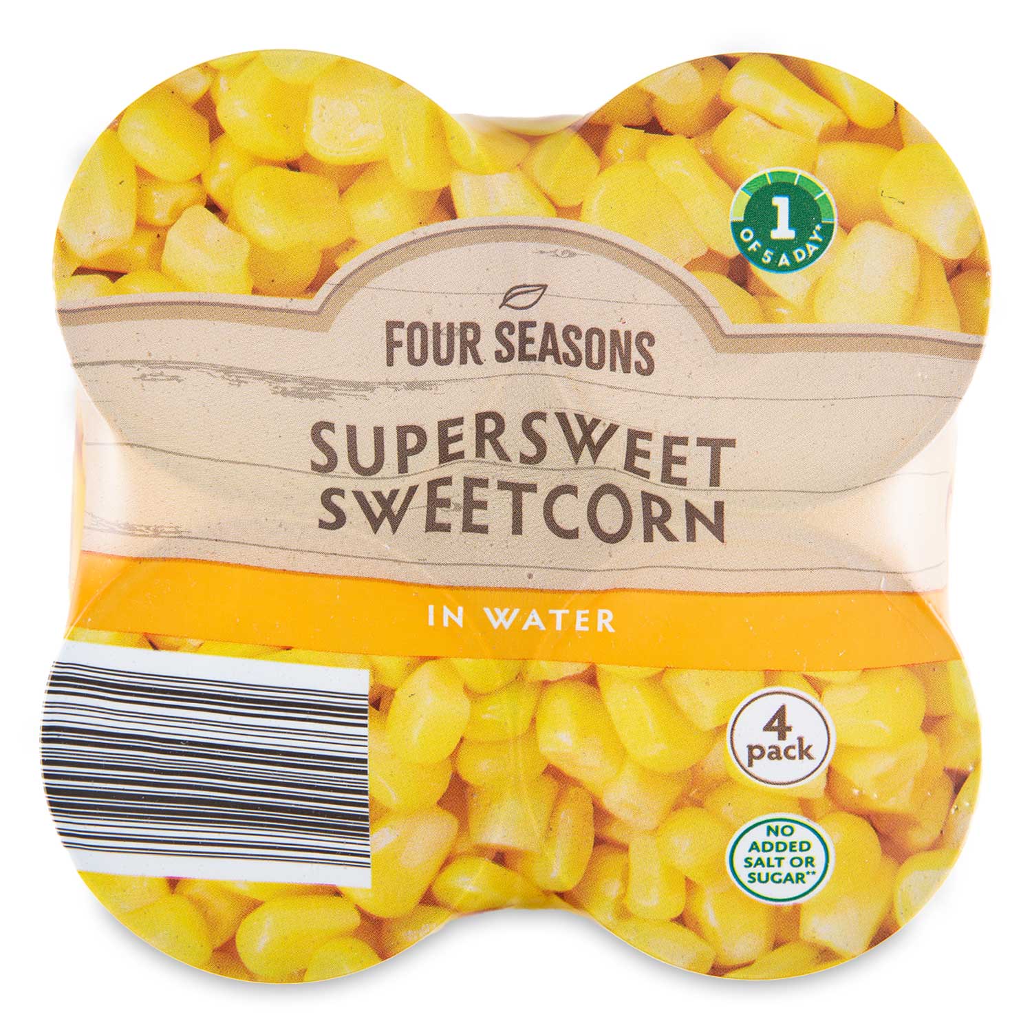 Supersweet Sweetcorn In Water X G X G Drained Four Seasons