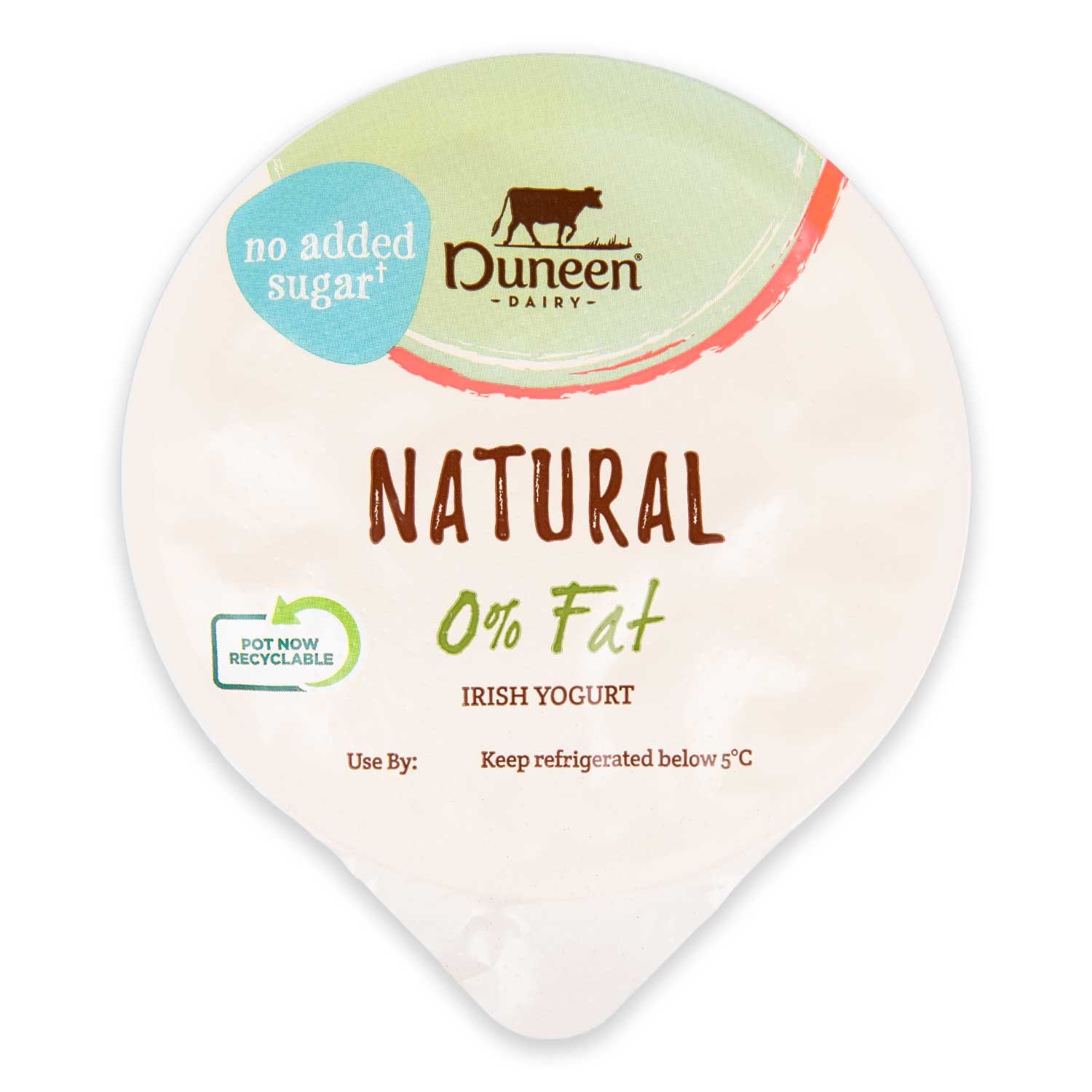 Natural 0 Fat Irish Yogurt 500g Duneen ALDI IE