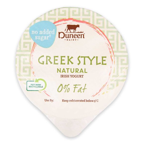 Greek Style 0 Fat Natural Irish Yogurt 500g Duneen ALDI IE