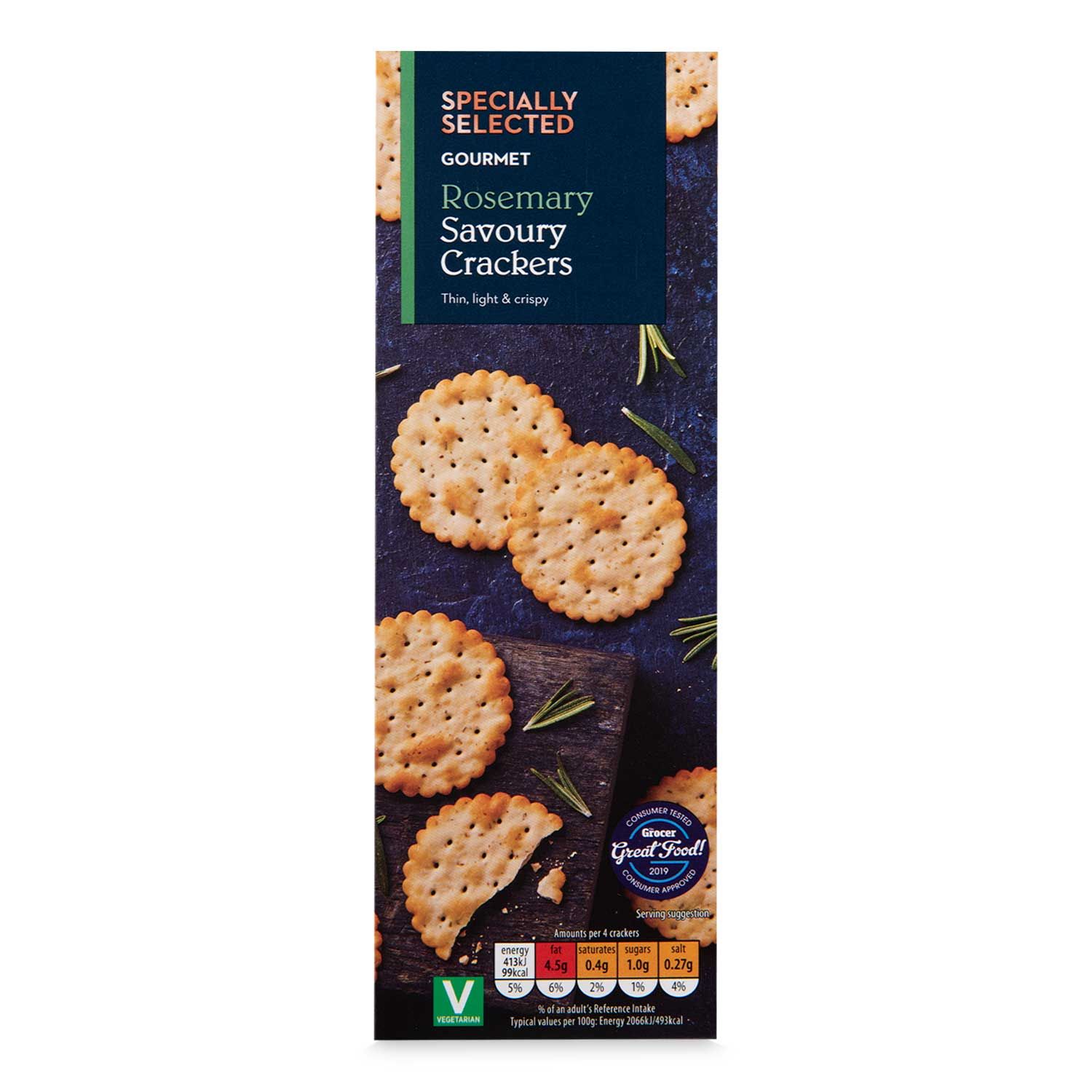 Gourmet Rosemary Savoury Crackers G Specially Selected Aldi Ie