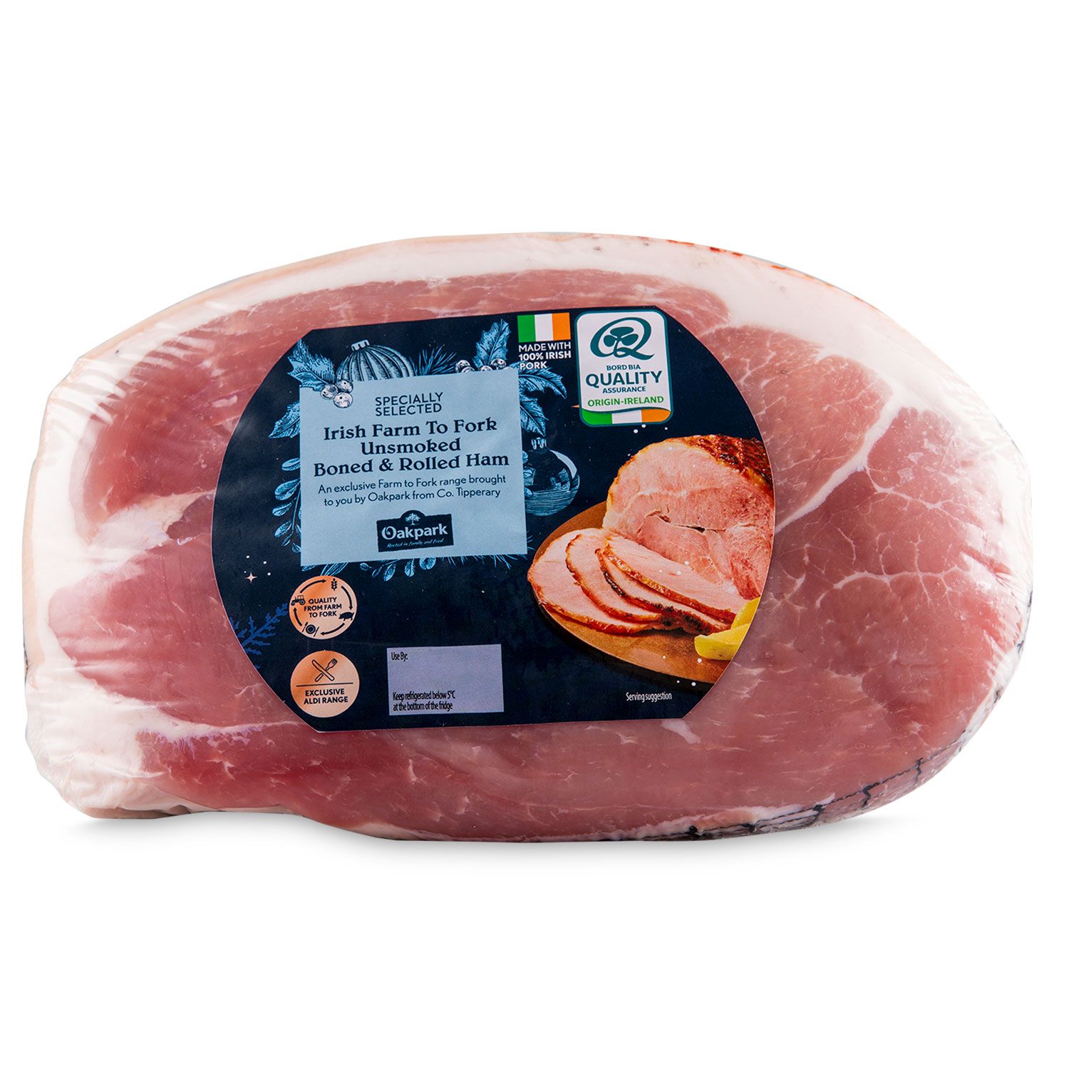 Irish Farm To Fork Unsmoked Boned Rolled Ham 2 3kg Specially Selected