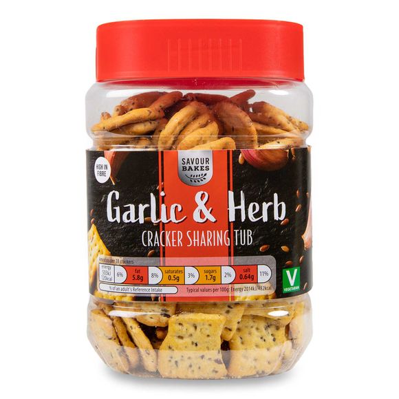 Garlic Herb Cracker Sharing Tub G Savour Bakes Aldi Ie