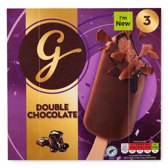 Double Chocolate Ice Cream 3x72g Gianni S ALDI IE