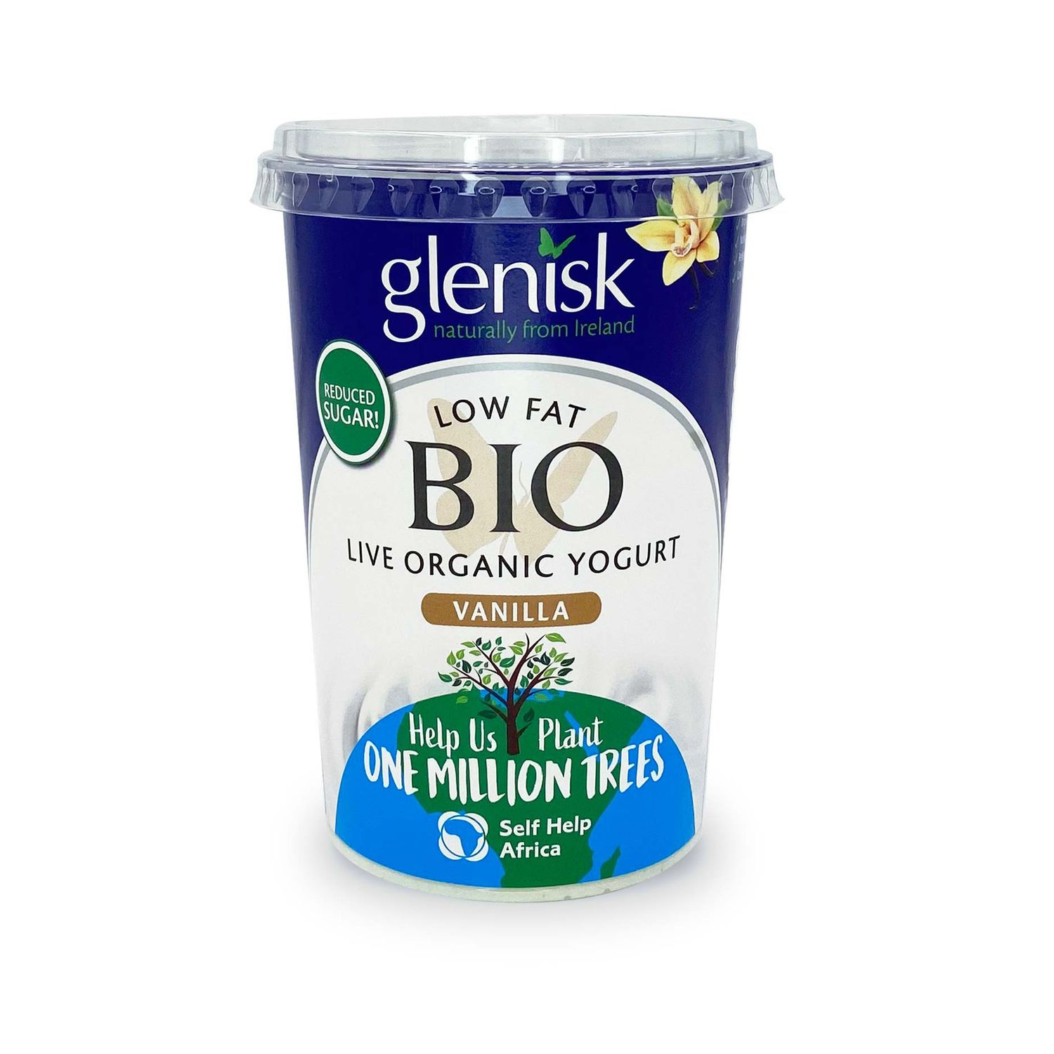 Low Fat Bio Organic Natural Live Yogurt 500g Glenisk ALDI IE