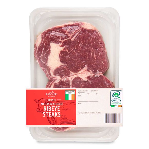 Irish 30 Day Matured Ribeye Steaks 400g Butcher S Selection ALDI IE