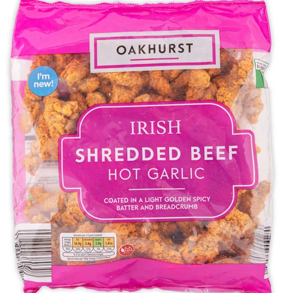 Irish Shredded Beef Hot Garlic 380g Oakhurst ALDI IE