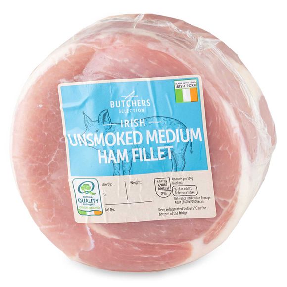 Irish Unsmoked Medium Ham Fillet Kg Butcher S Selection Aldi Ie