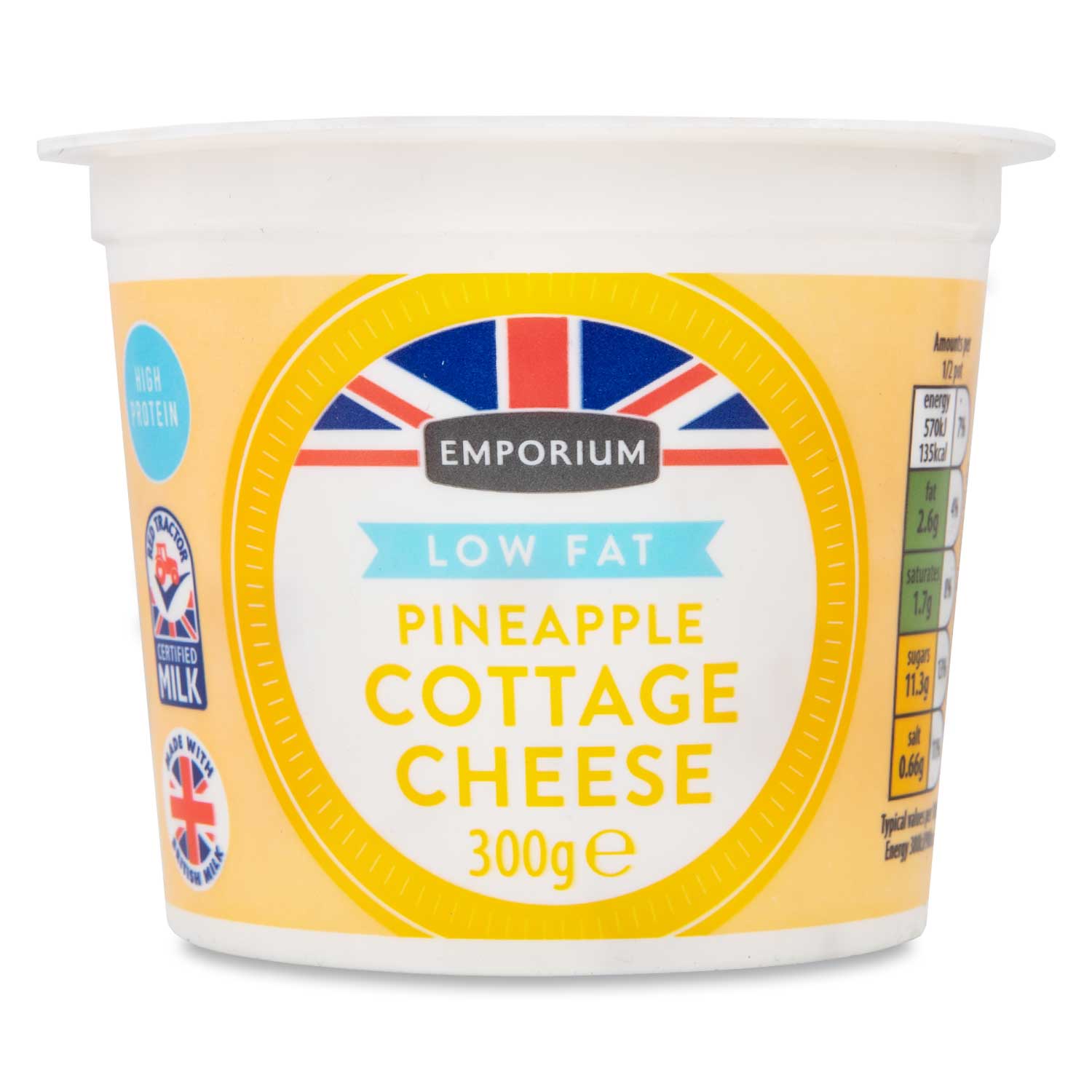 Emporium Low Fat Cottage Cheese With Pineapple 300g | ALDI