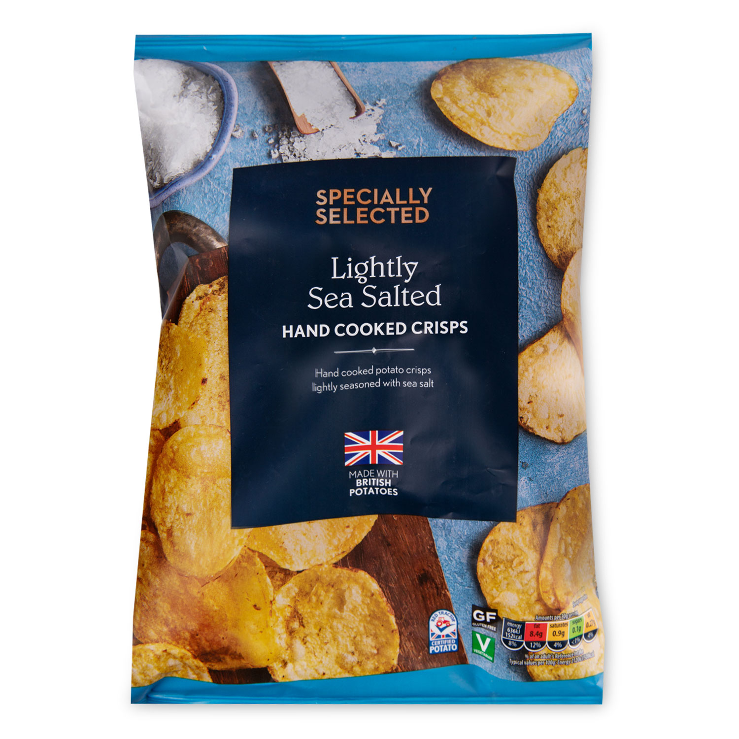 Specially Selected Lightly Sea Salted Hand Cooked Crisps 150g