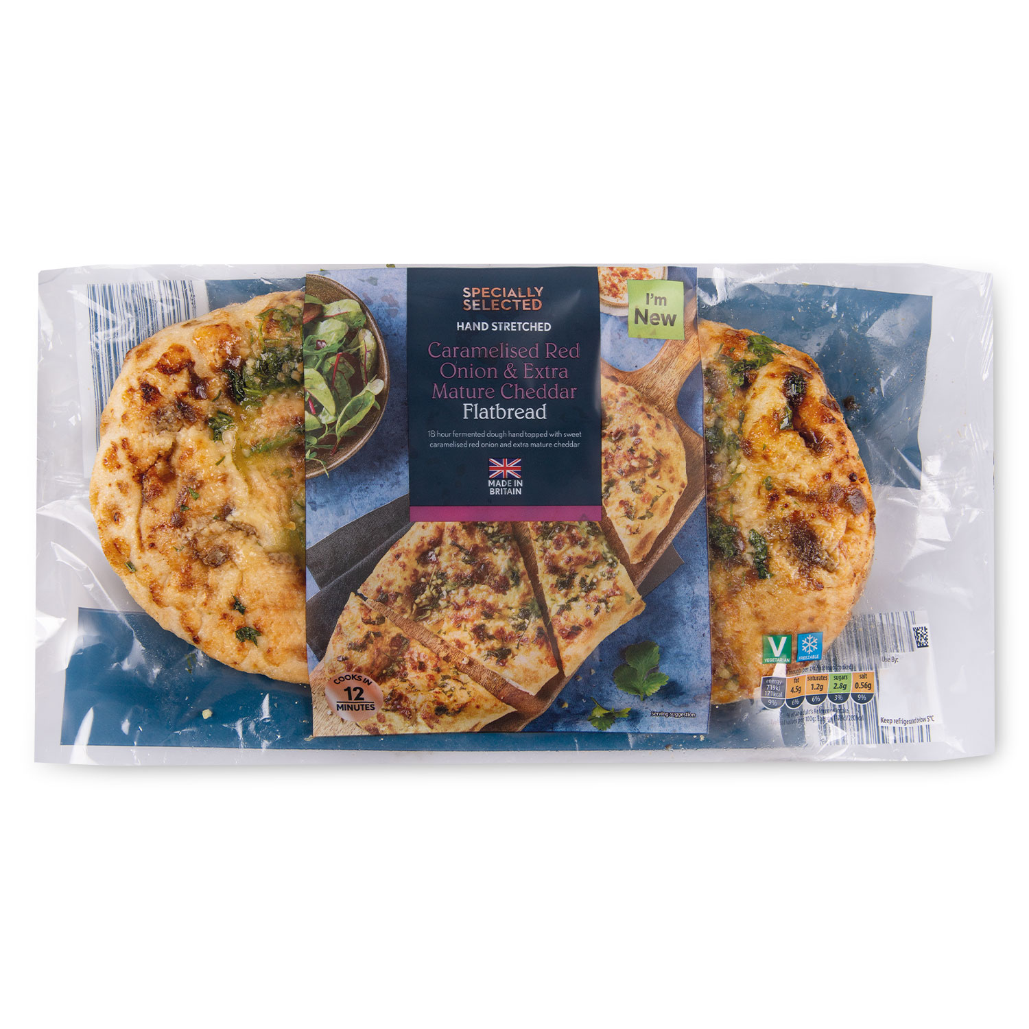 Specially Selected Caramelised Red Onion & Extra Mature Cheddar Flatbread 260g