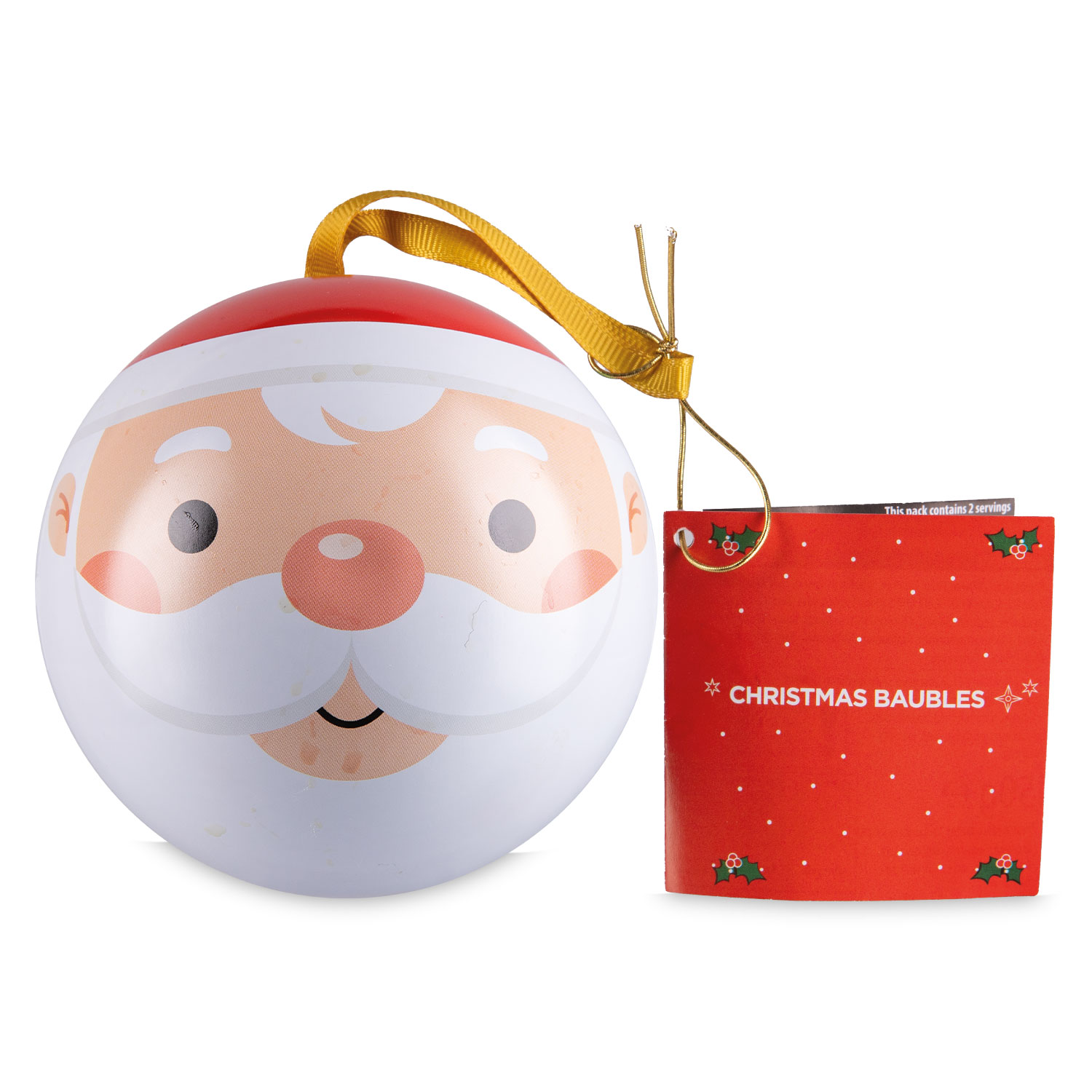 Belmont Chocolate Chip Cookies Santa Bauble 50g