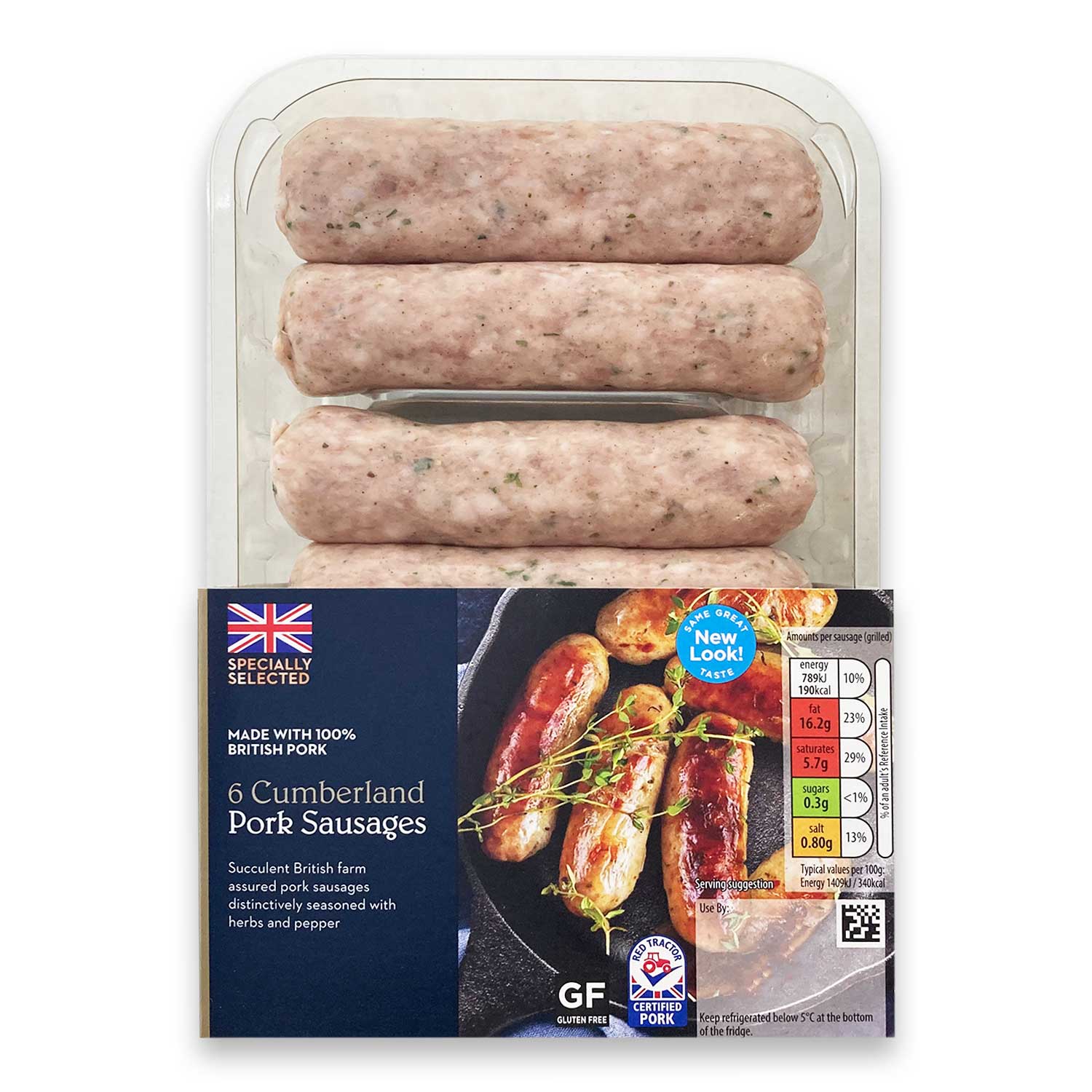 Specially Selected Cumberland Pork Sausages 400g/6 Pack | ALDI