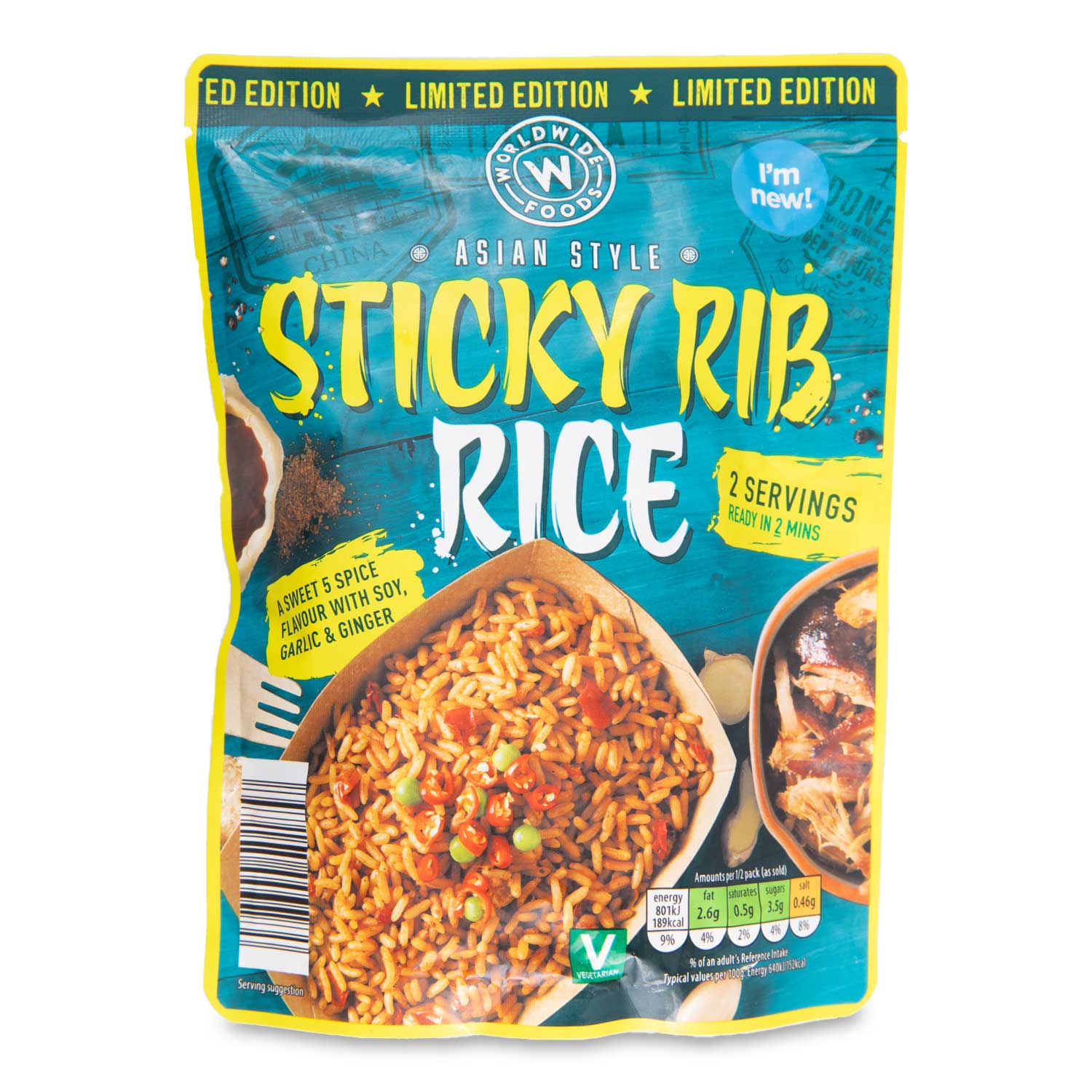 Worldwide Asian Style Sticky Rib Rice 250g