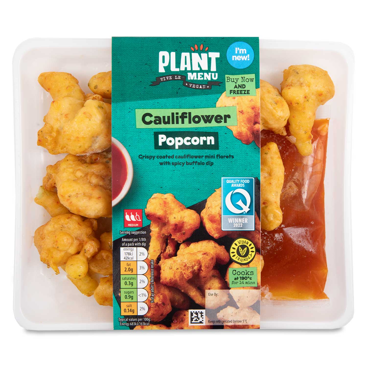 Plant Menu Cauliflower Popcorn 225g ALDI