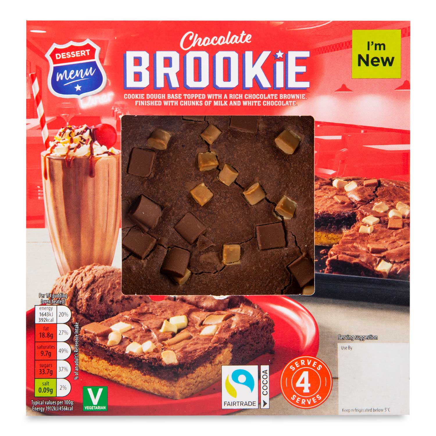 Dessert Menu Chocolate Brookie 350g ALDI