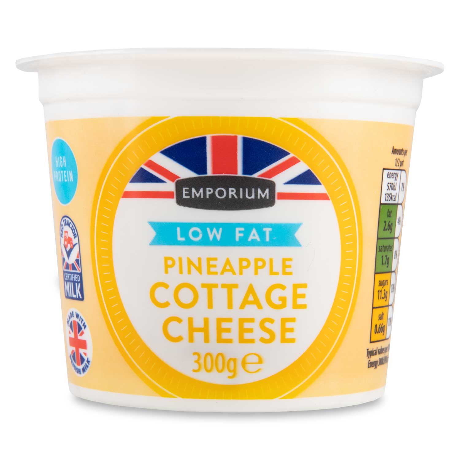 Emporium Low Fat Cottage Cheese With Pineapple 300g | ALDI