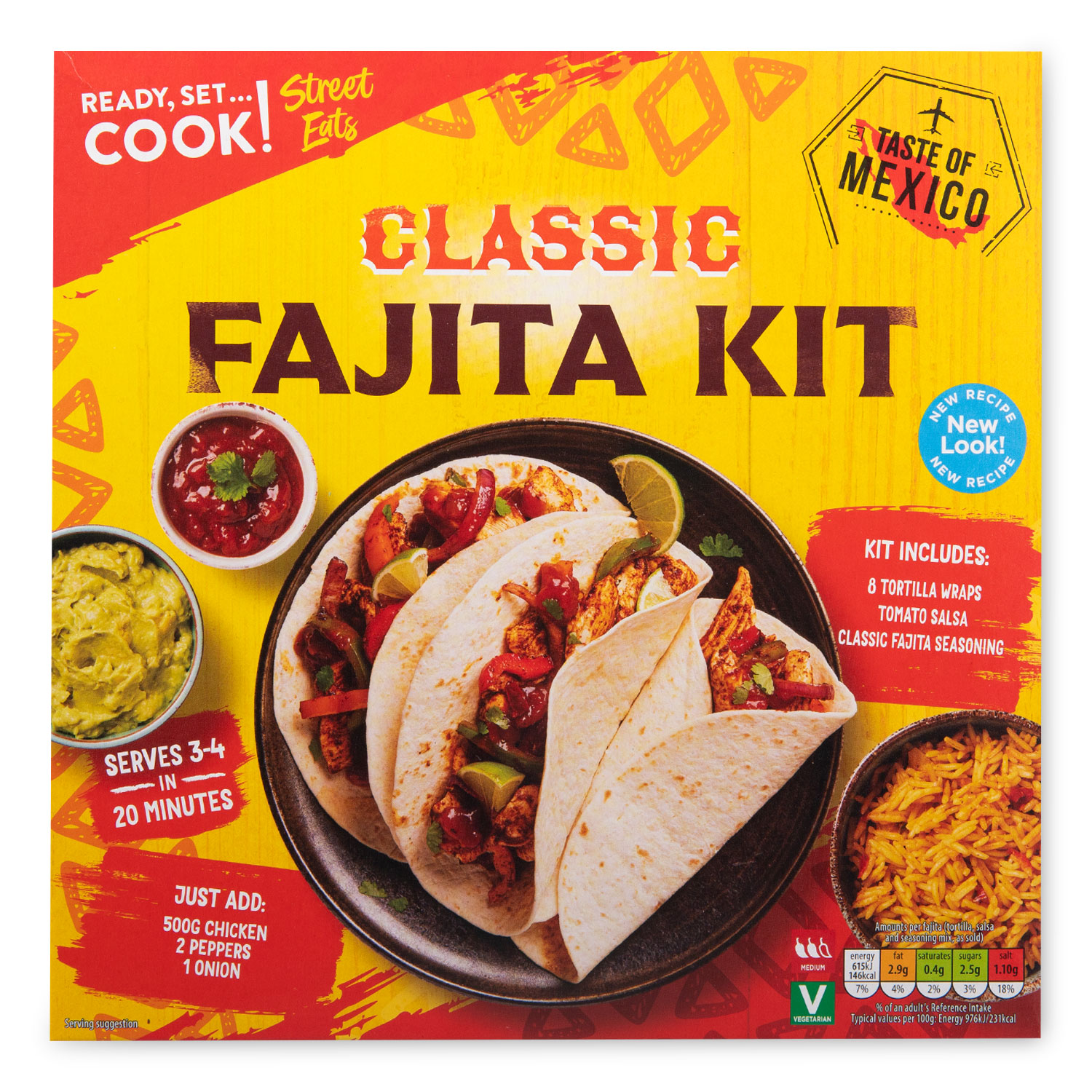 Ready, Set…Cook! Classic Fajita Dinner Kit 500g