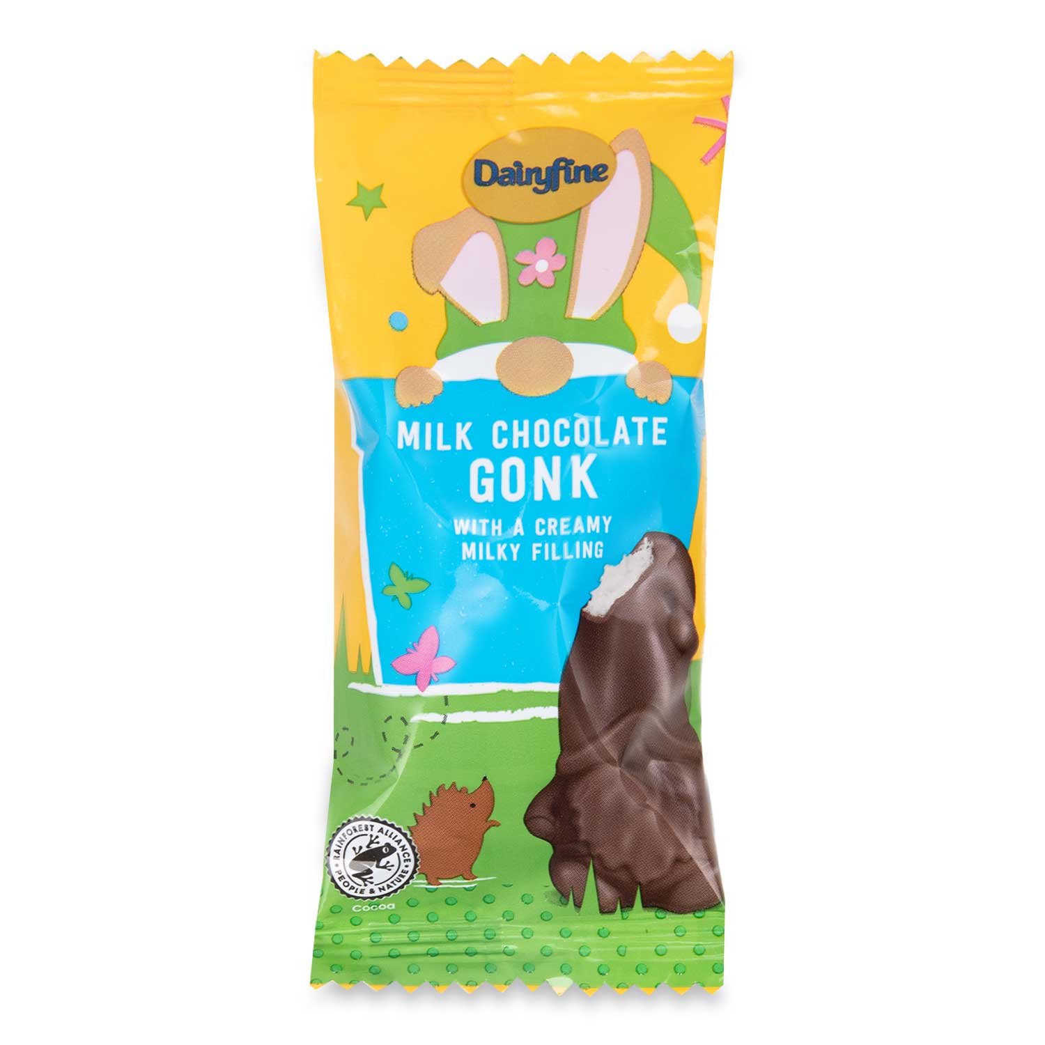 Dairyfine Milk Chocolate Gonk With A Creamy Milky Filling 30g ALDI