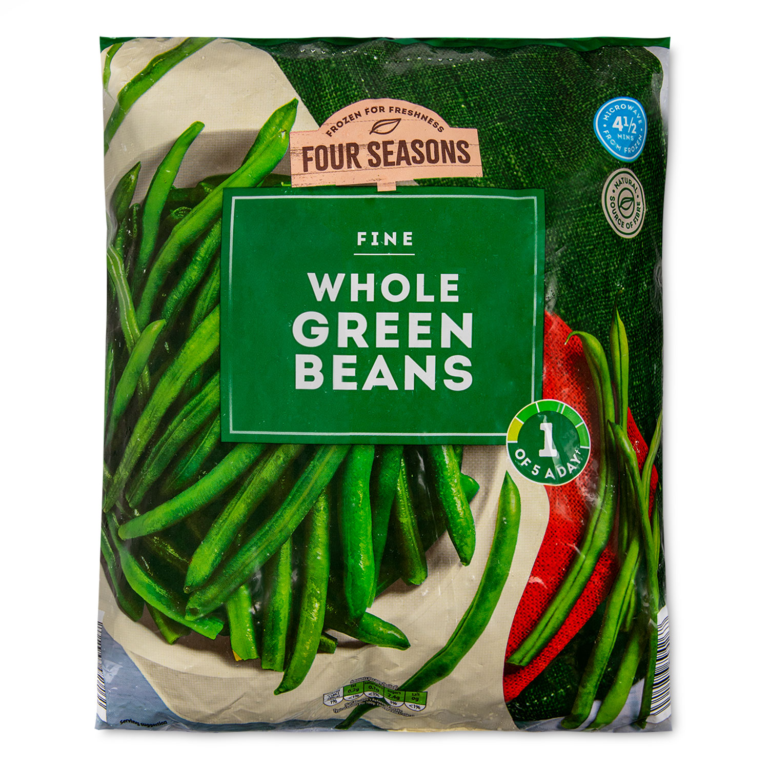 Four Seasons Whole Green Beans 1kg