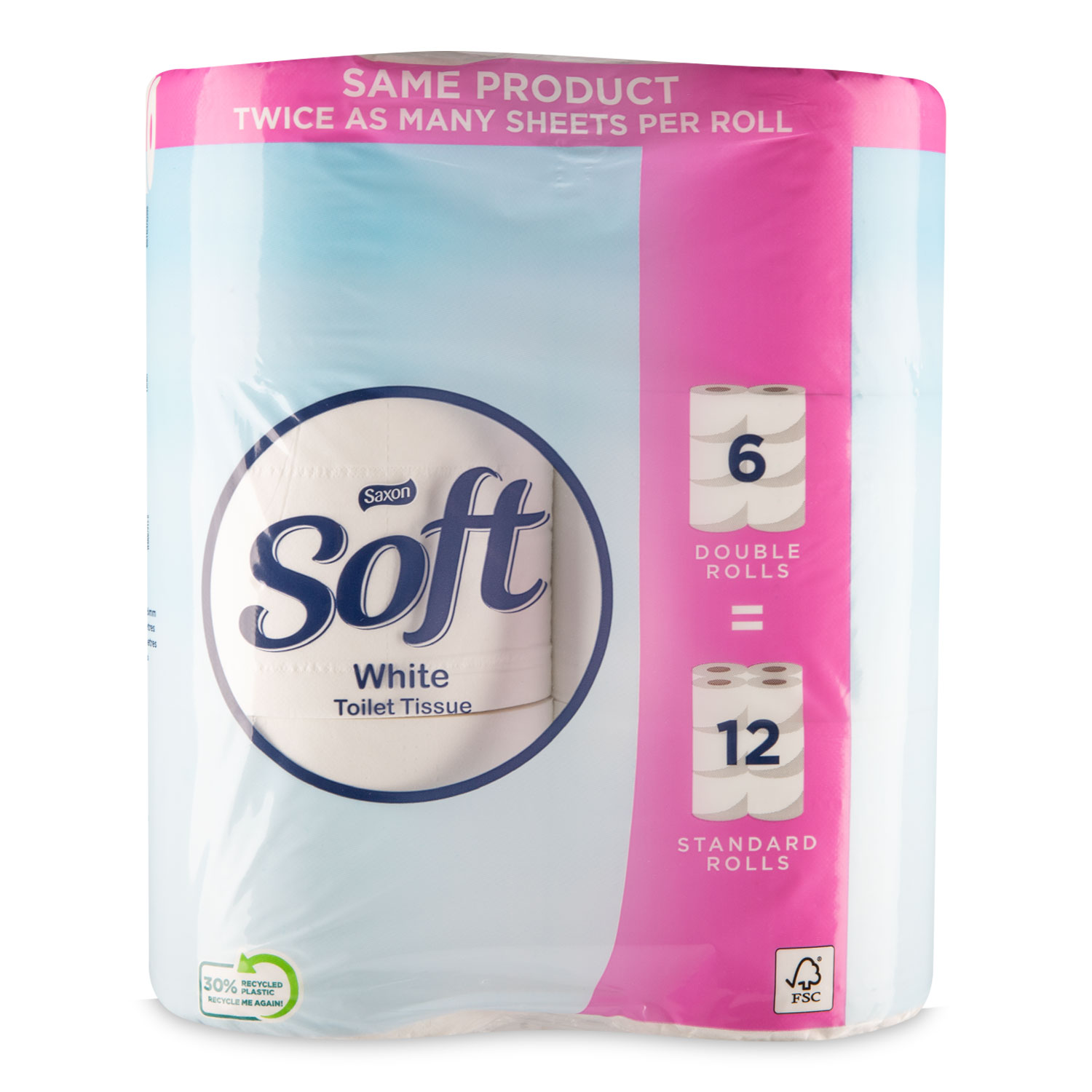 Saxon Standard Toilet Tissue 6 Rolls