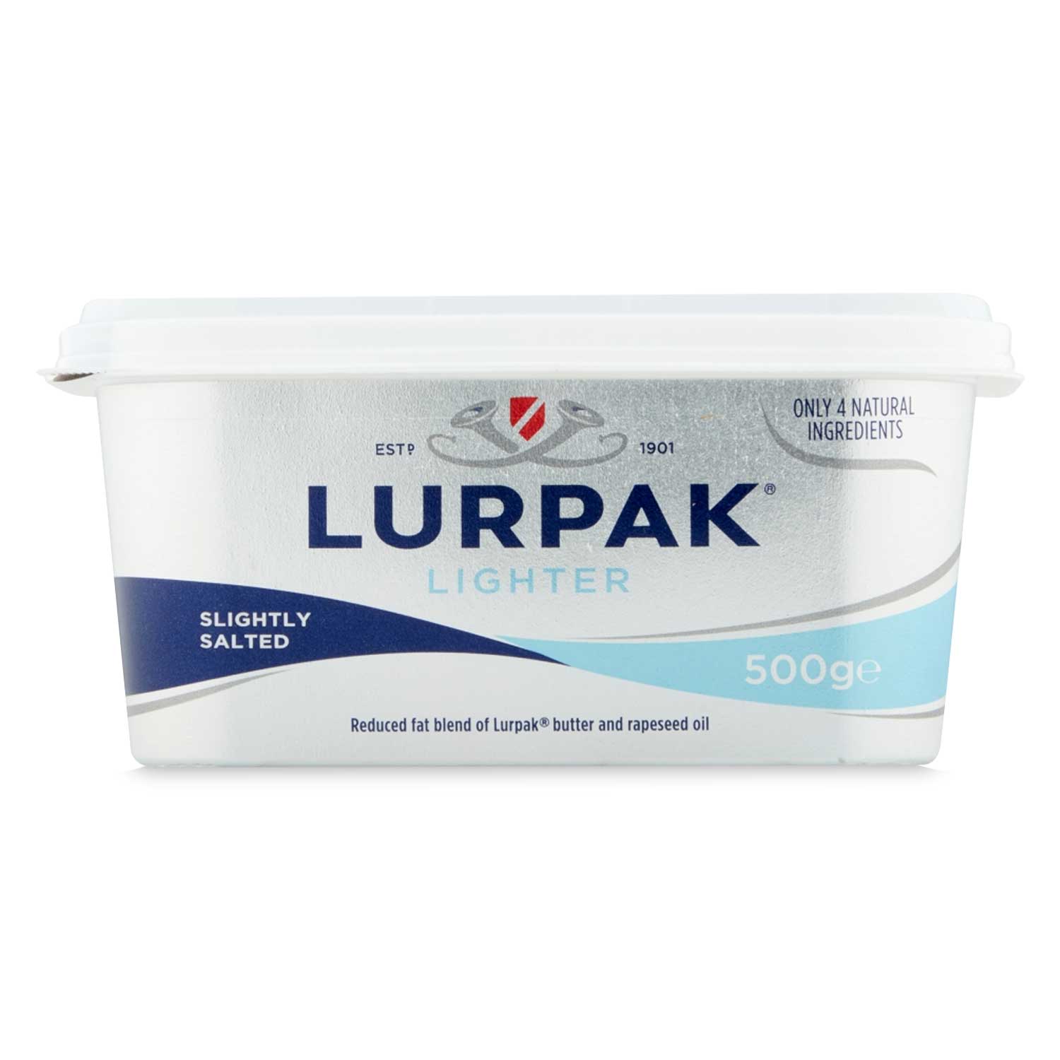 Lurpak Lighter Slightly Spreadable Blend Of Butter And Rapeseed Oil 500g