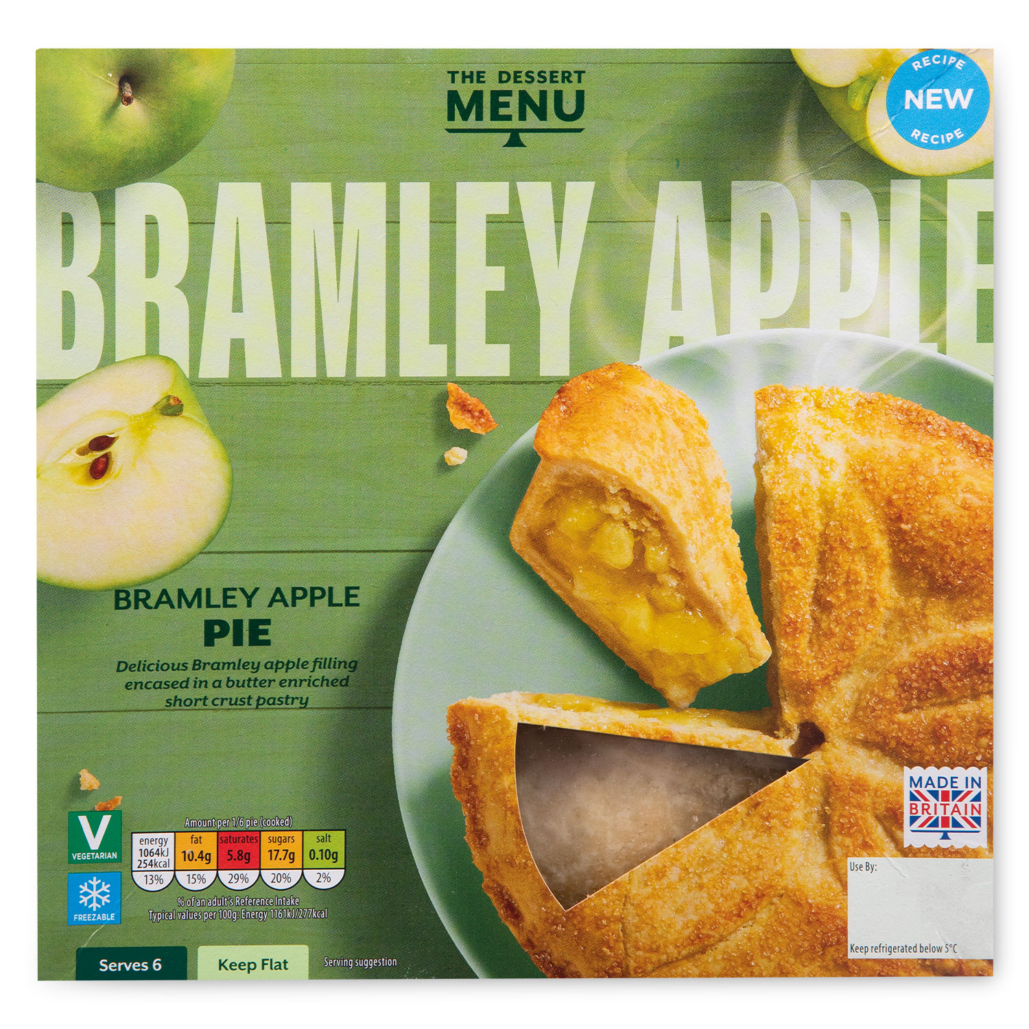 Dessert Menu Bramley Apple Pie 550g