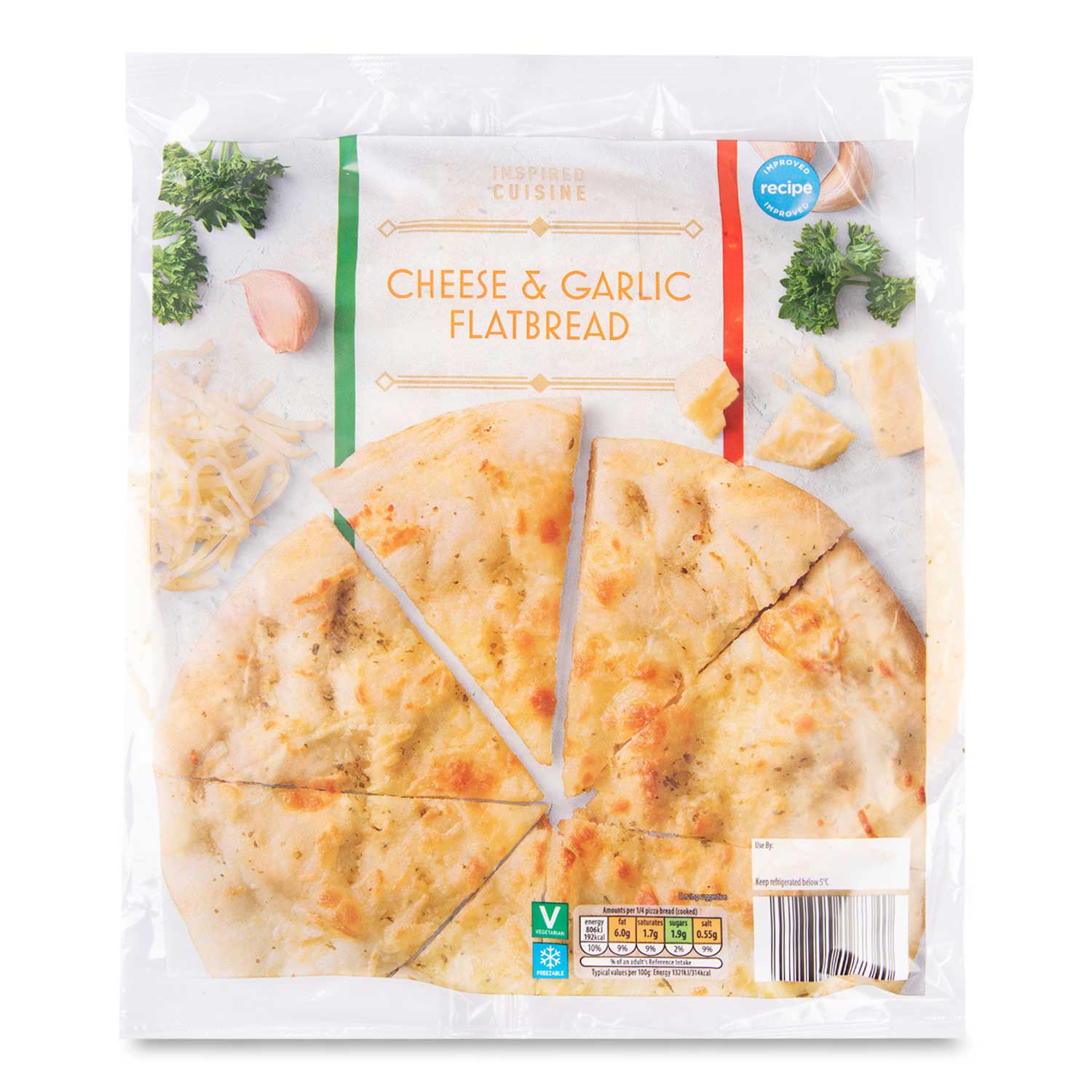 Carlos Cheese & Garlic Flatbread 250g ALDI