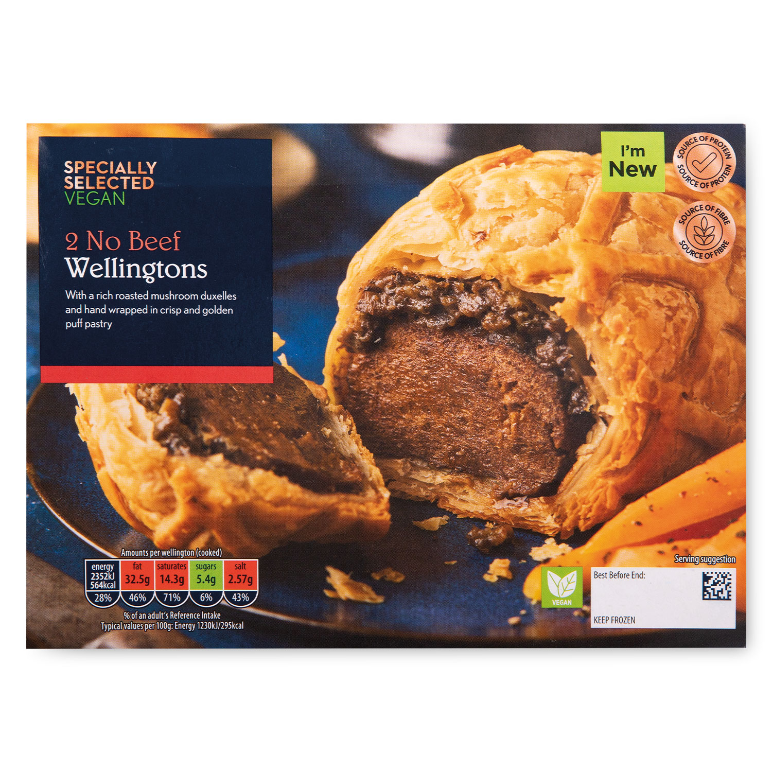 Specially Selected No Beef Wellingtons 440g/2 Pack