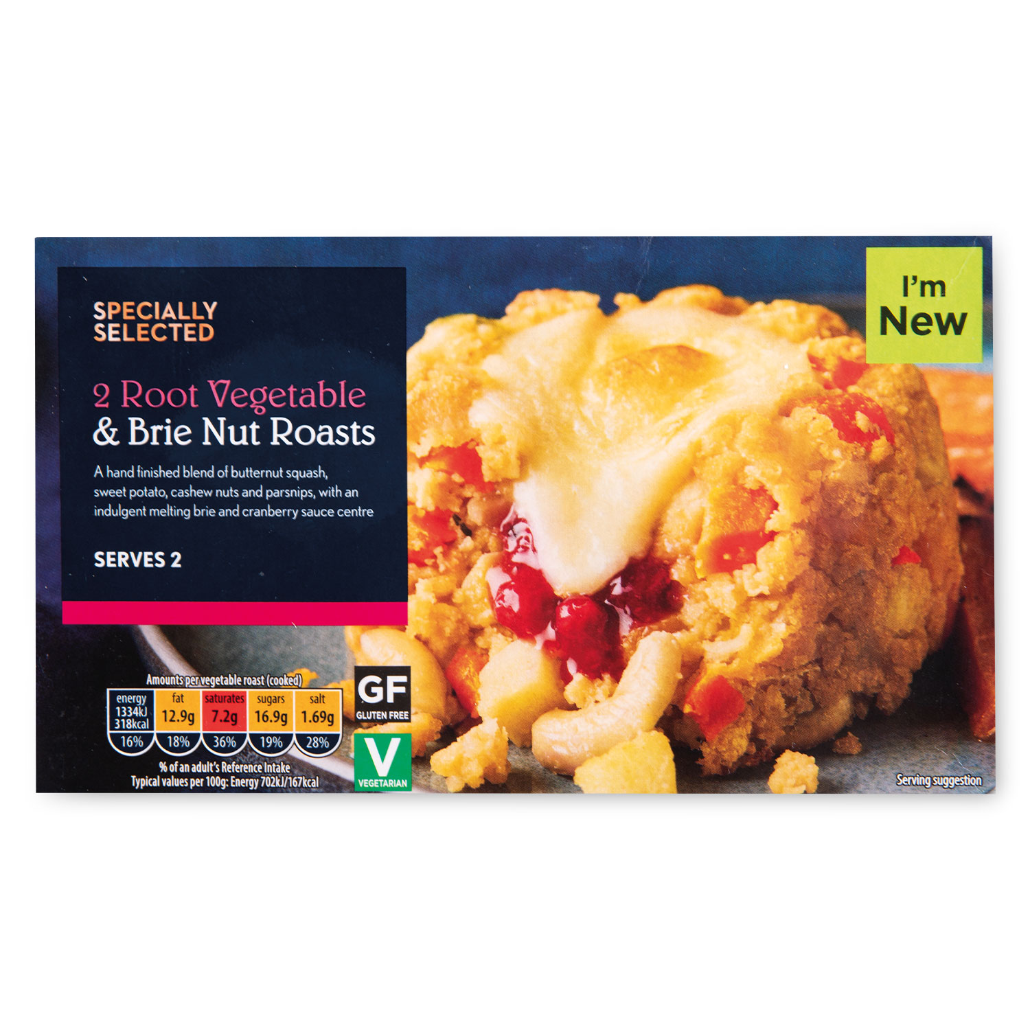 Specially Selected Root Vegetable & Brie Nut Roasts 2x195g/2 Pack