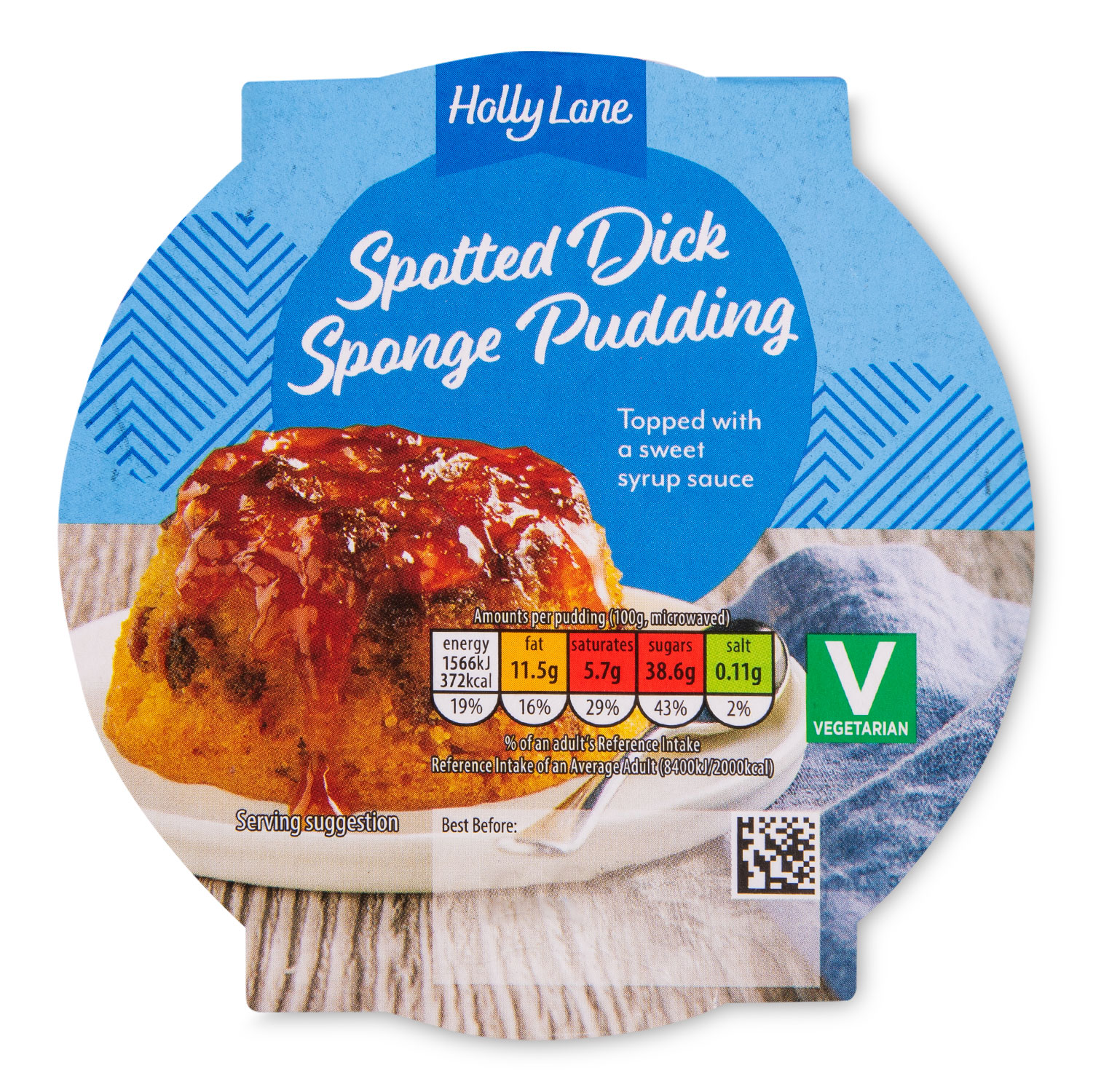 Holly Lane Spotted Dick Sponge Pudding 100g