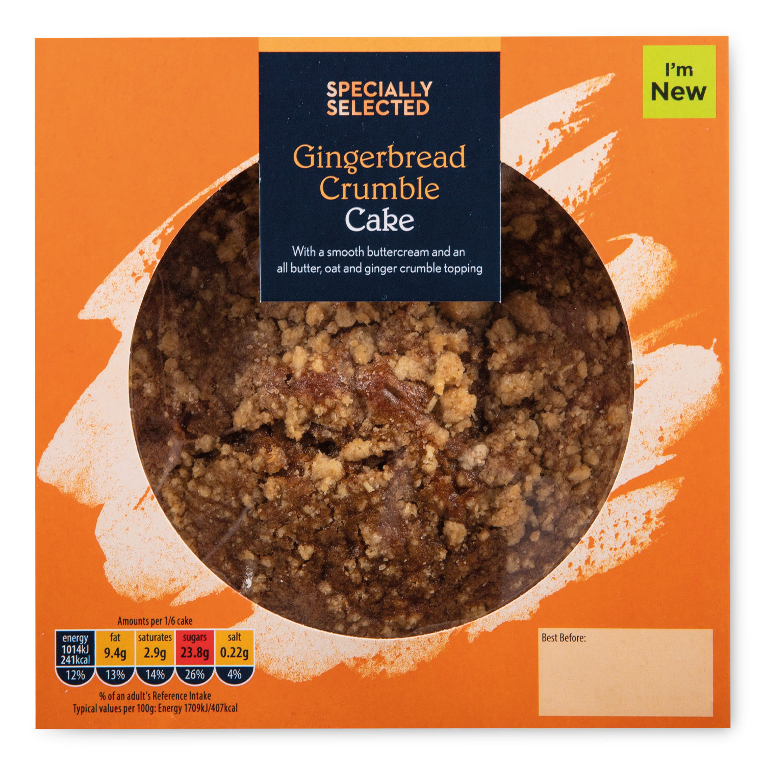 Specially Selected Gingerbread Crumble Cake 356g