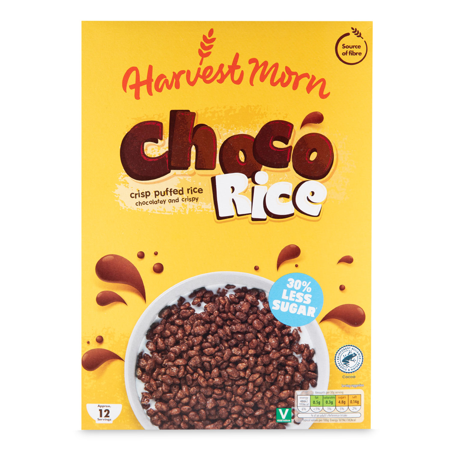 Harvest Morn Choco Rice Cereal 375g