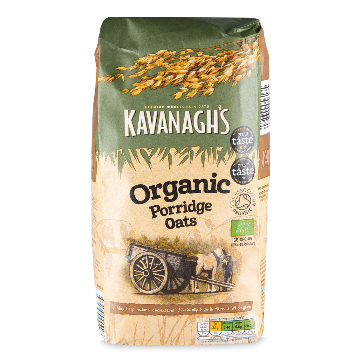 Kavanagh's Organic Porridge Oats 1kg