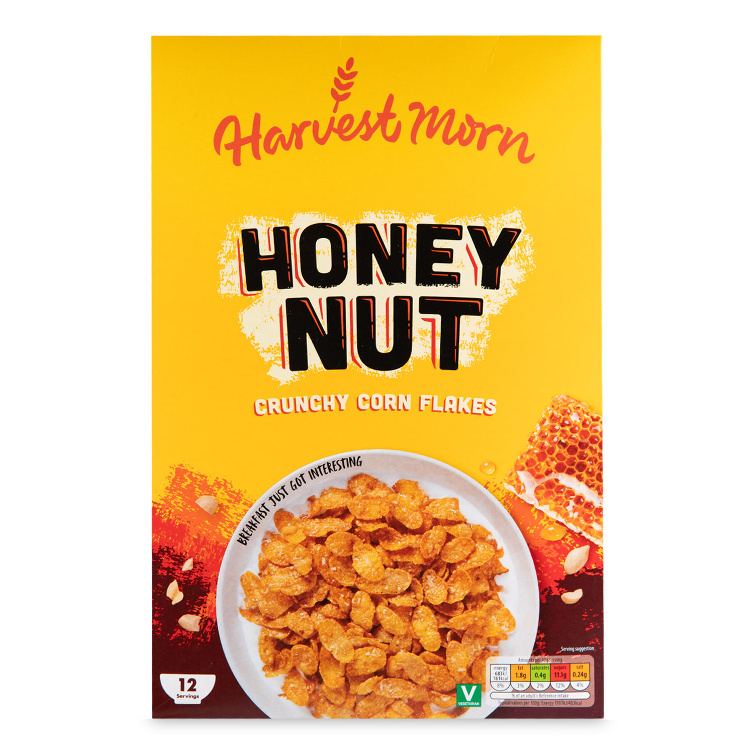 Harvest Morn Honey Nut Crunchy Cornflakes 500g