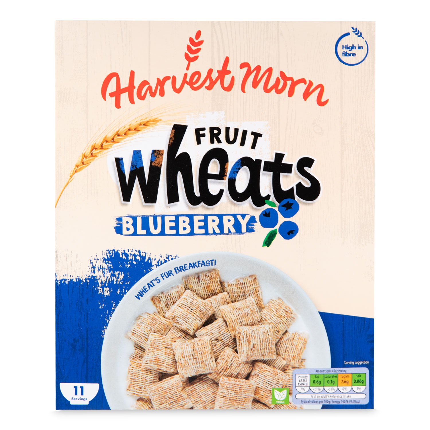 Harvest Morn Fruit Wheats With A Blueberry Filling 500g