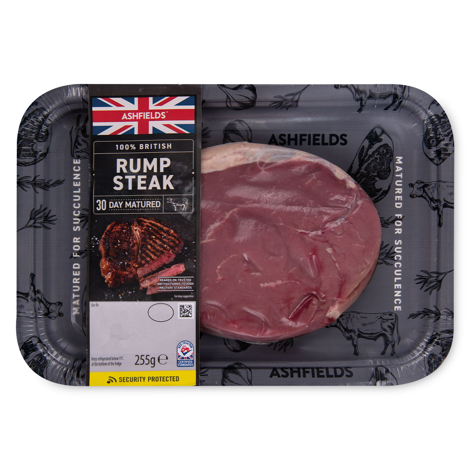 Ashfields British 30 Day Matured Rump Steak 255g