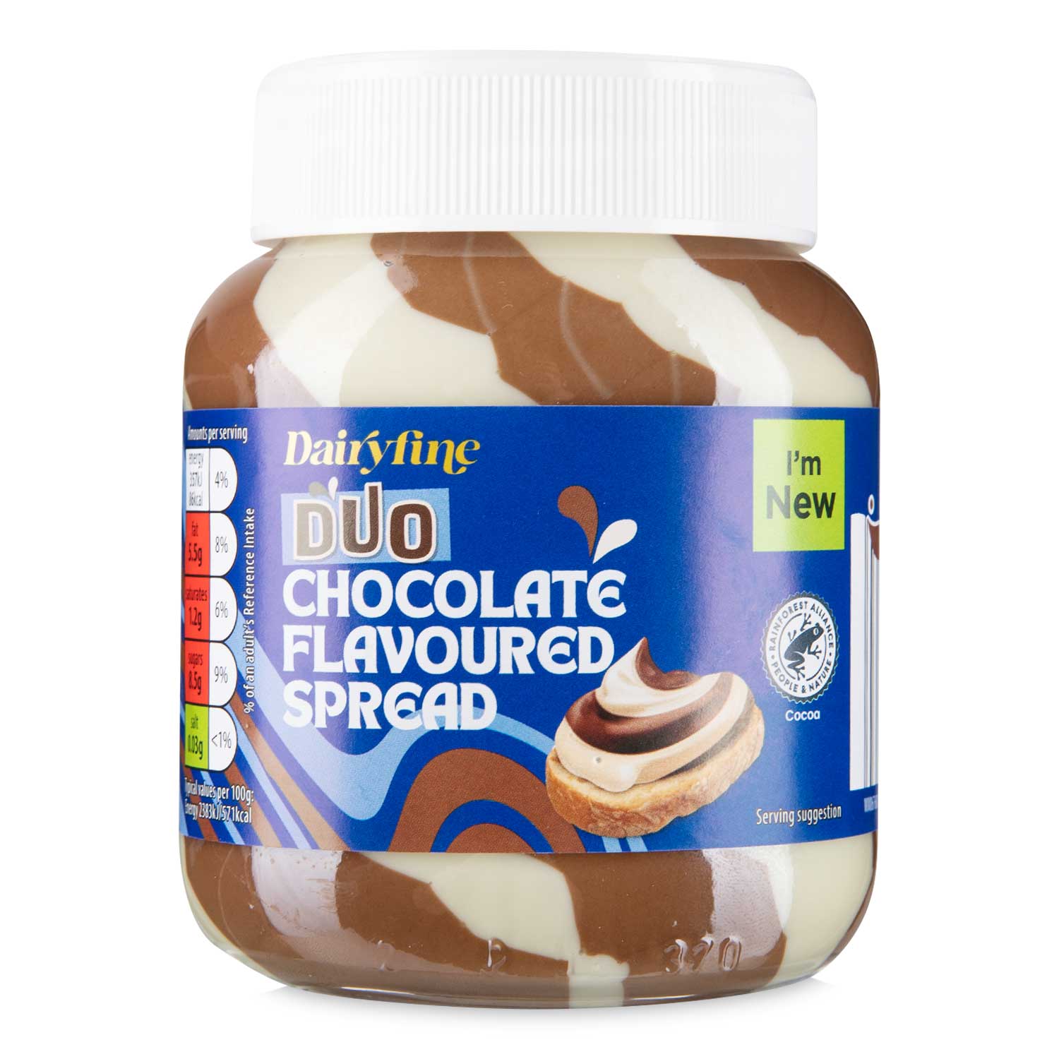 Dairyfine Duo Chocolate Flavoured Spread 400g