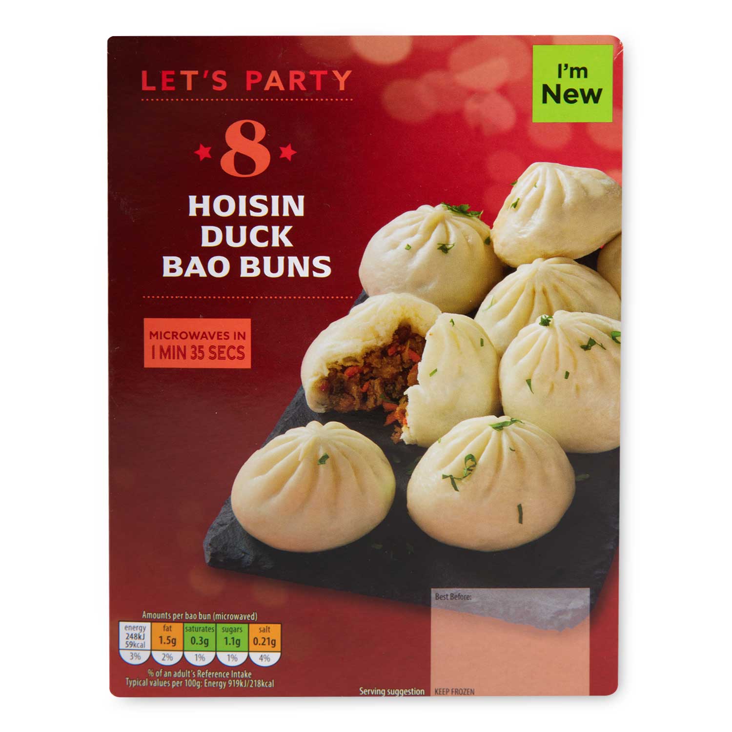 Let's Party Hoisin Duck Bao Buns 224g/8 Pack