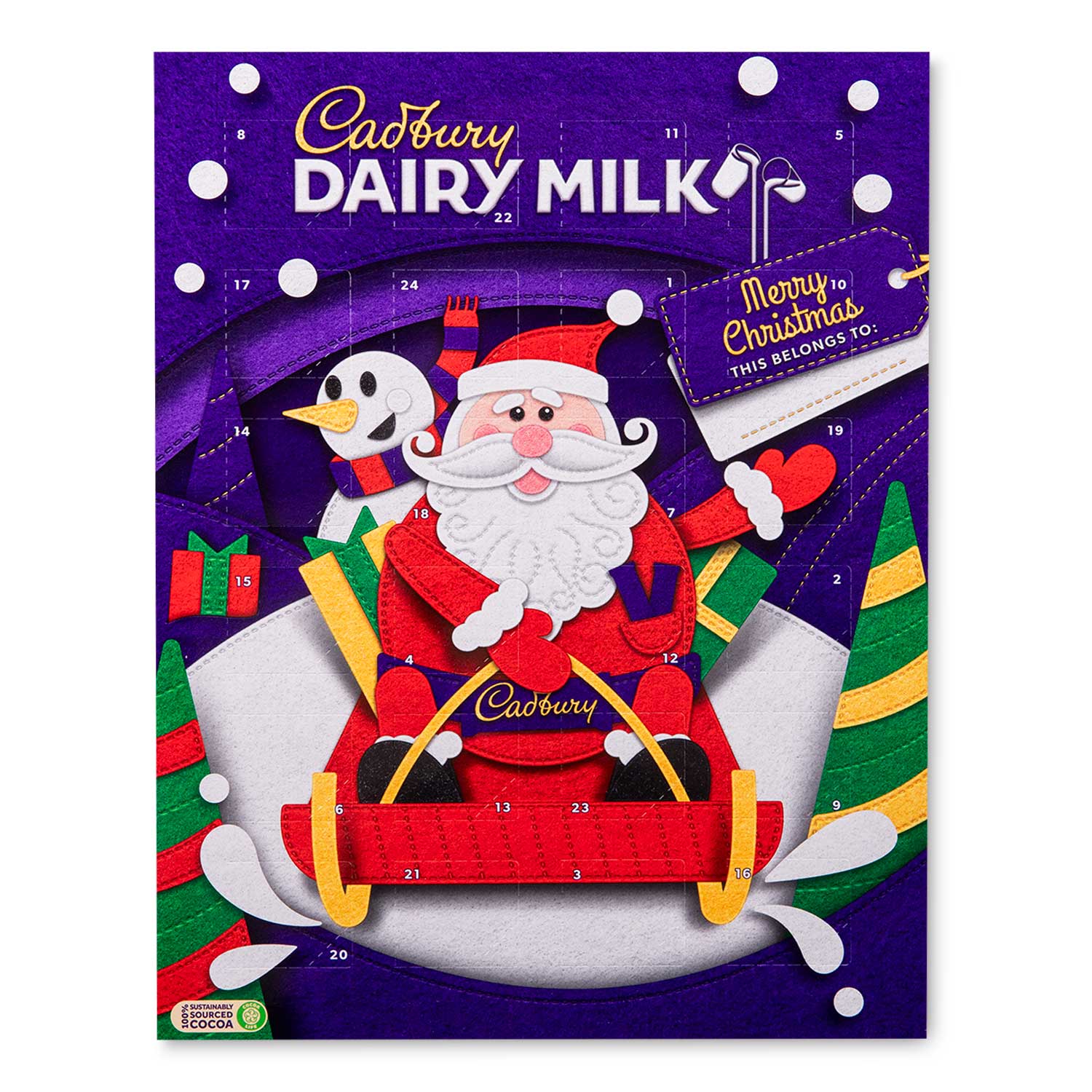 Cadbury Dairy Milk Advent Calendar 90g