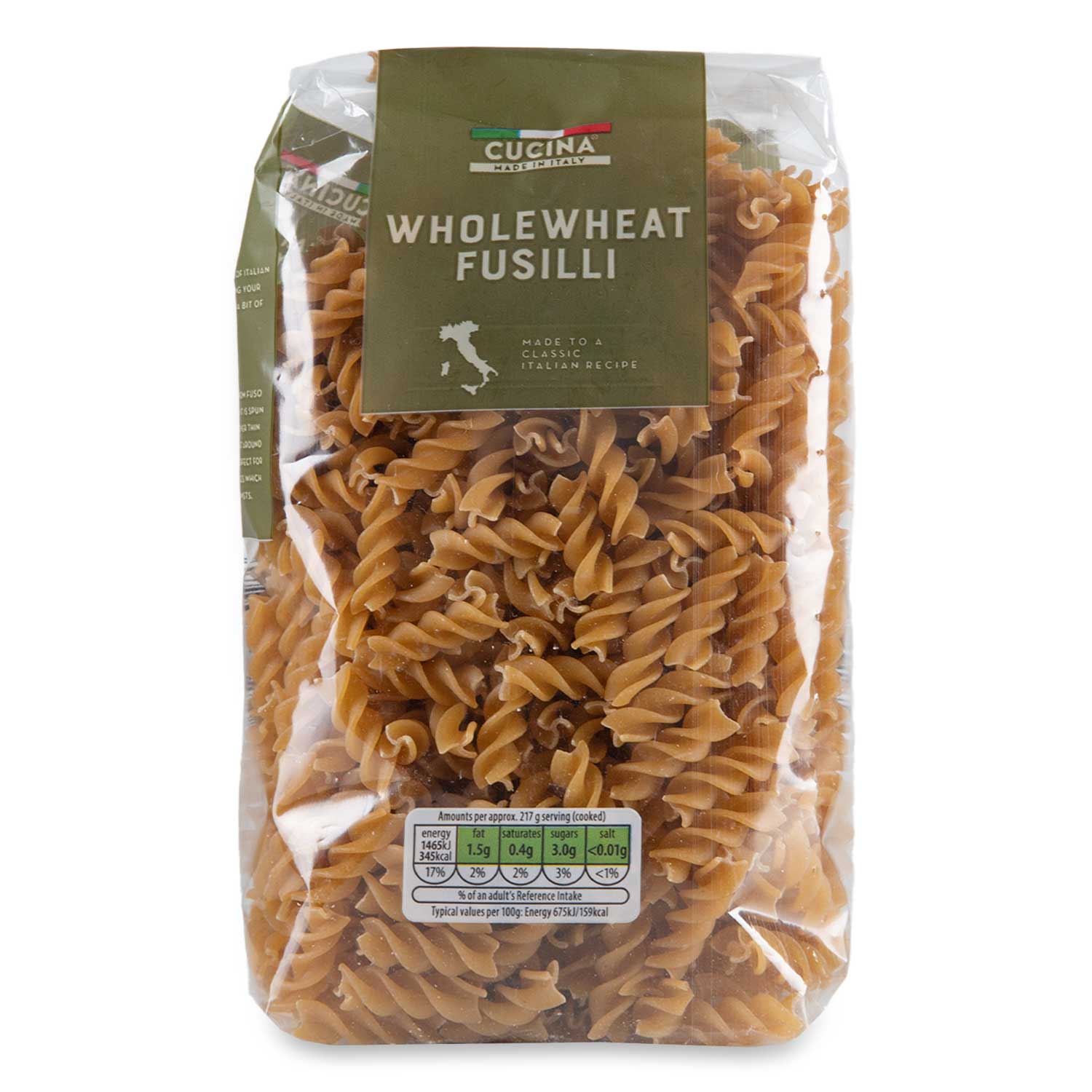 Cucina Wholewheat Fusilli 500g | ALDI