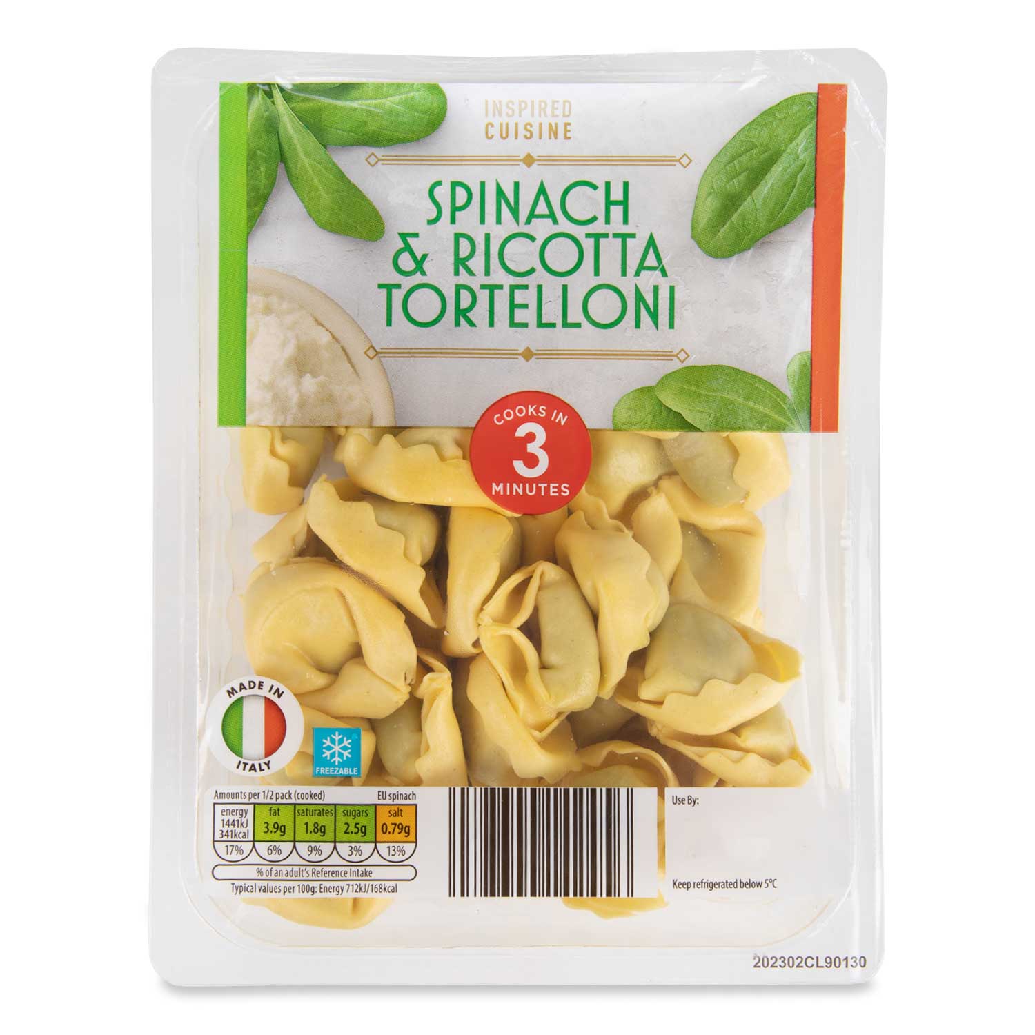 Inspired Cuisine Spinach & Ricotta Tortelloni 300g | ALDI