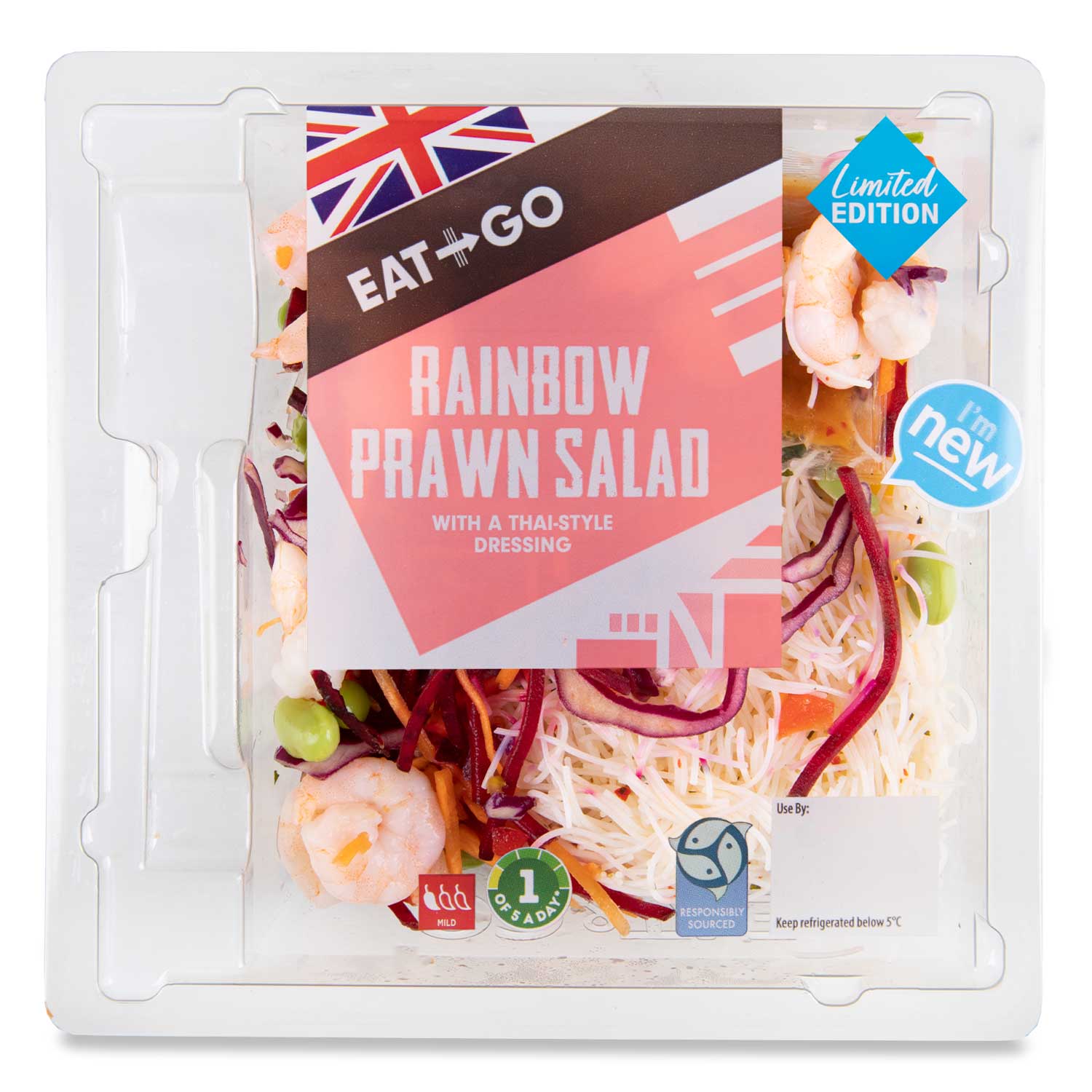 Eat & Go Rainbow Prawn Salad 265g