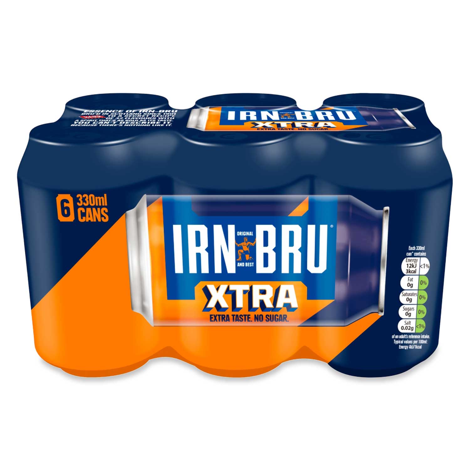 Irn-bru Xtra Sugar Free Soft Drink Cans 24 X 330ml