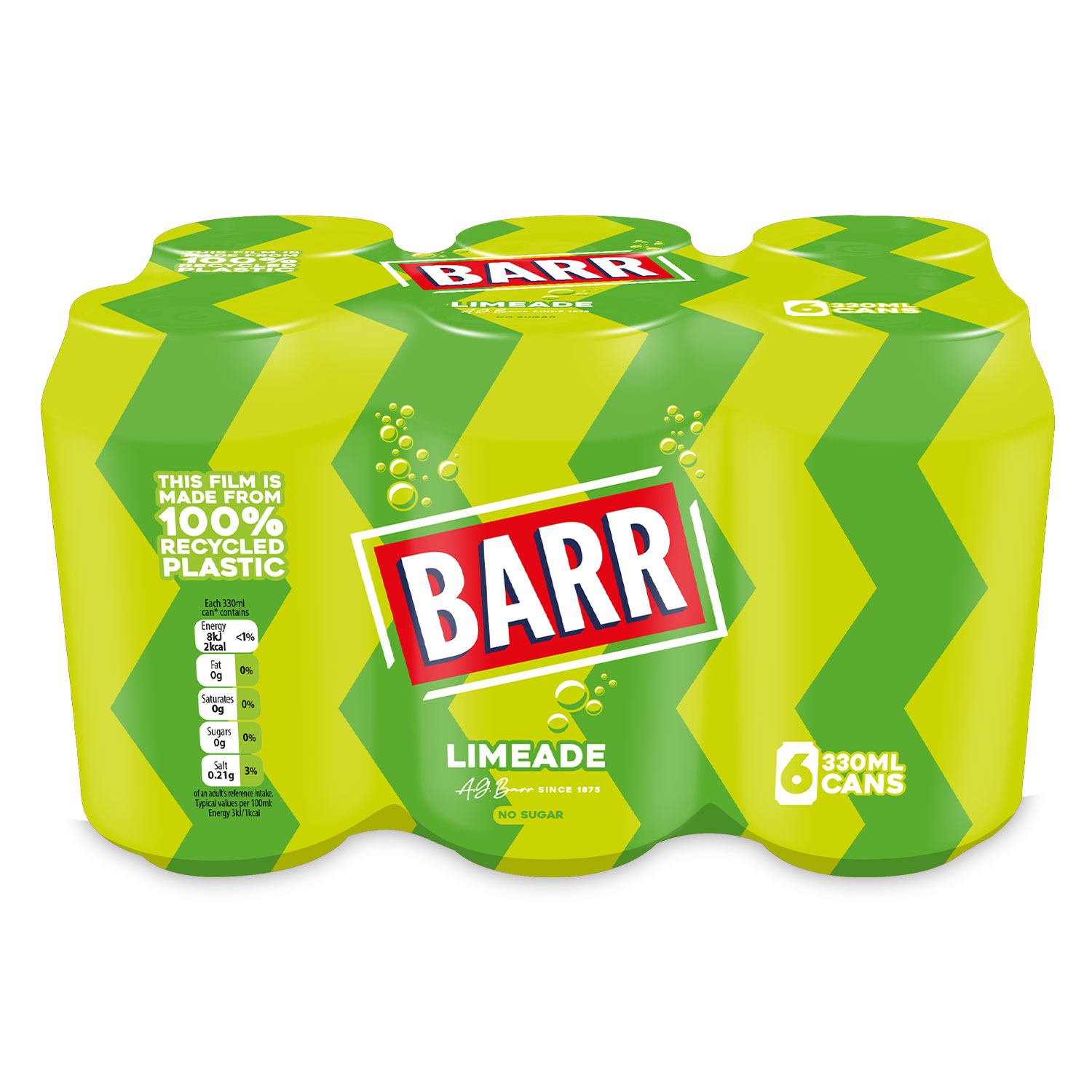 Barr Limeade Soft Drink Cans 6 X 330ml | ALDI