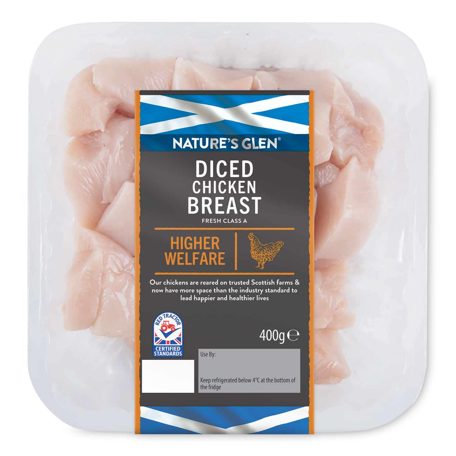 Nature's Glen Diced Chicken Breast 400g