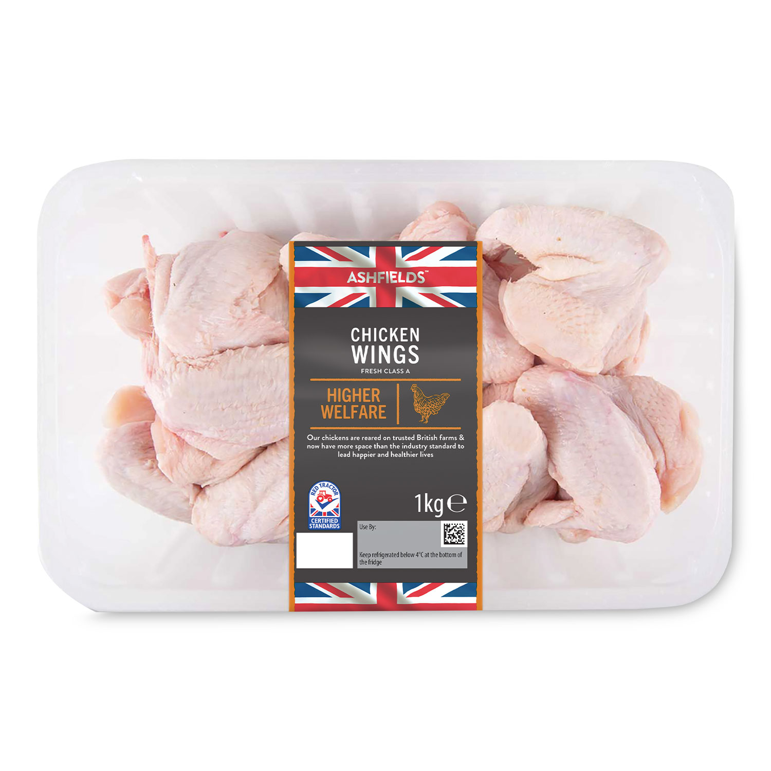 Ashfields British Chicken Wings 1kg