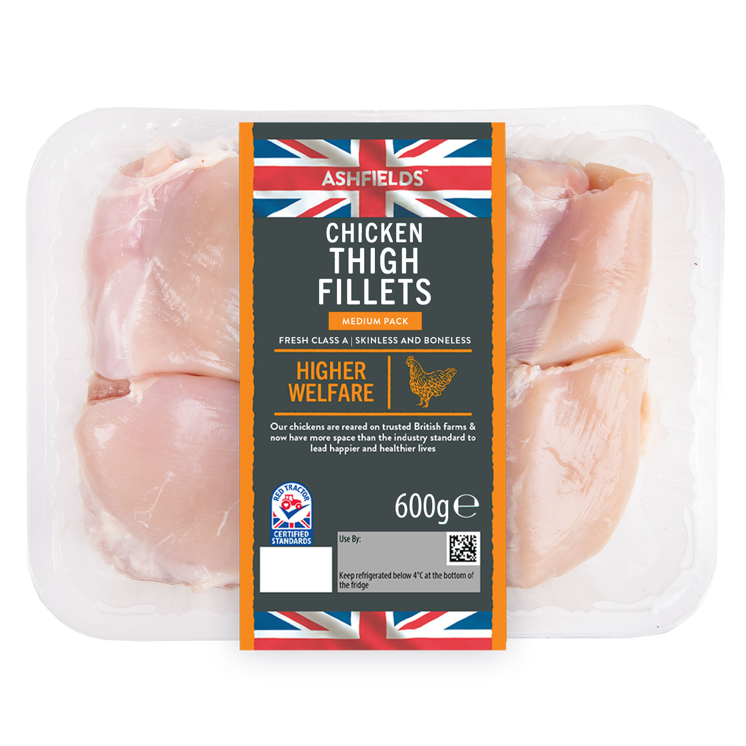 Ashfields Chicken Thigh Fillets 600g