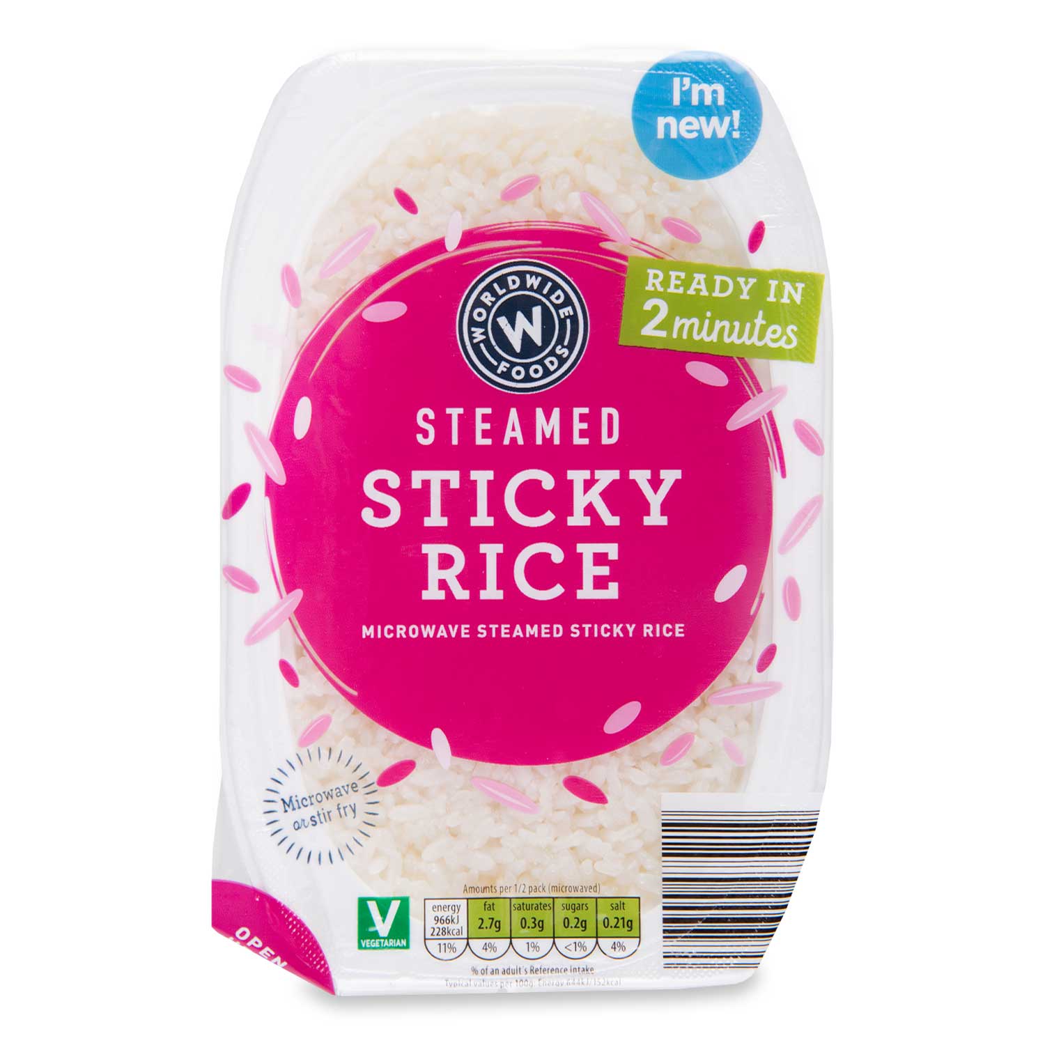 Worldwide Foods Steamed Sticky Rice 300g