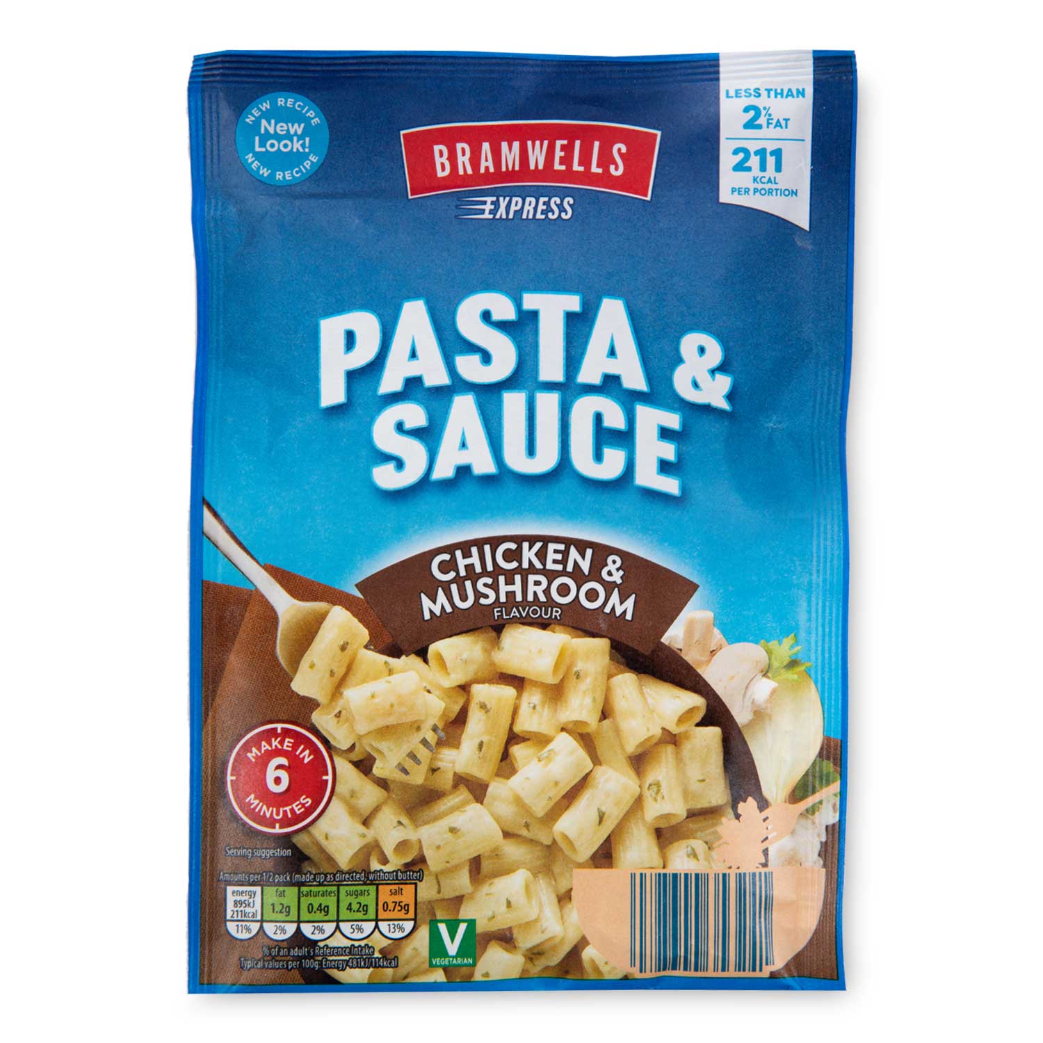 Bramwells Express Pasta With Chicken & Mushroom Sauce 110g