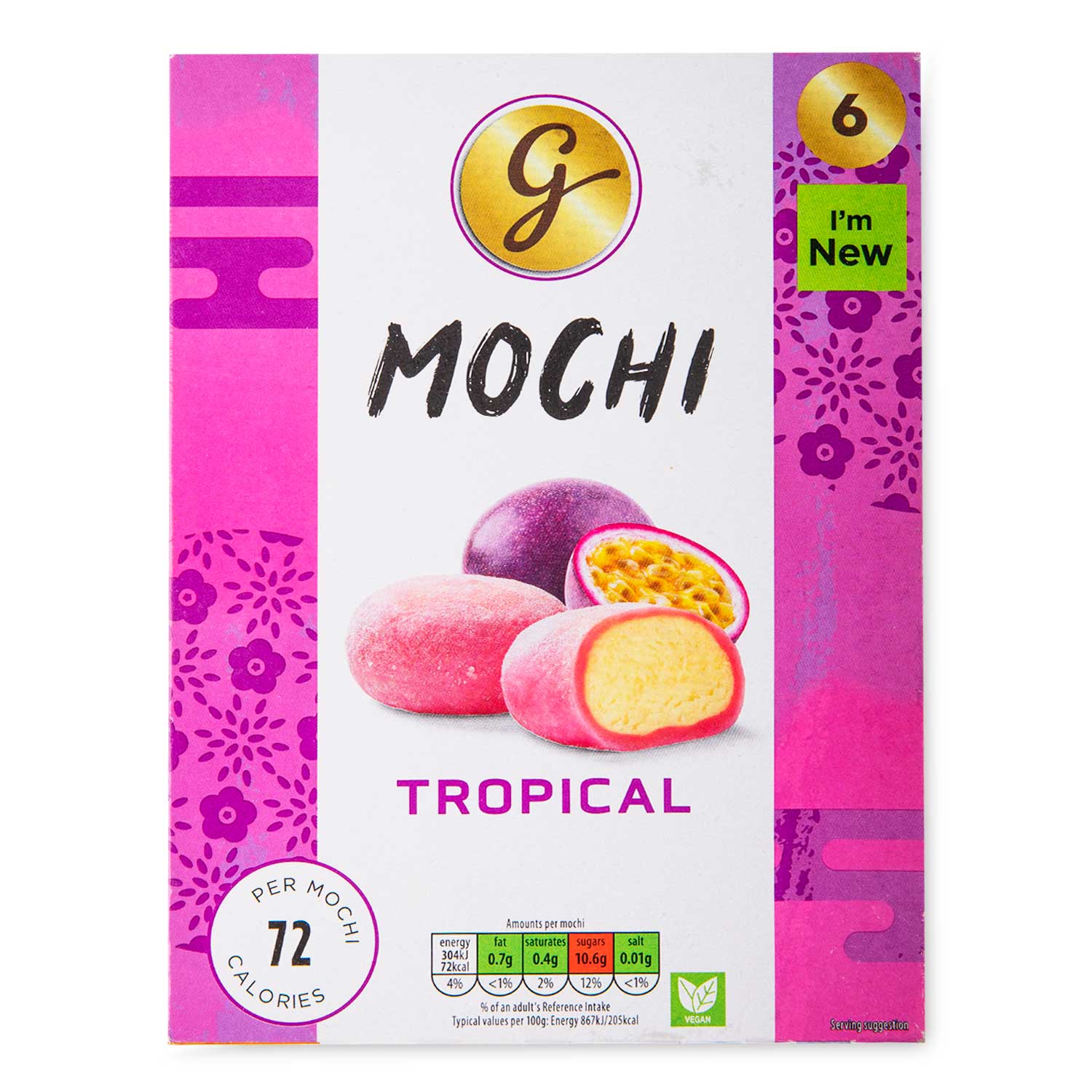 Gianni's Tropical Flavour Mochi Ice Cream 6x36ml